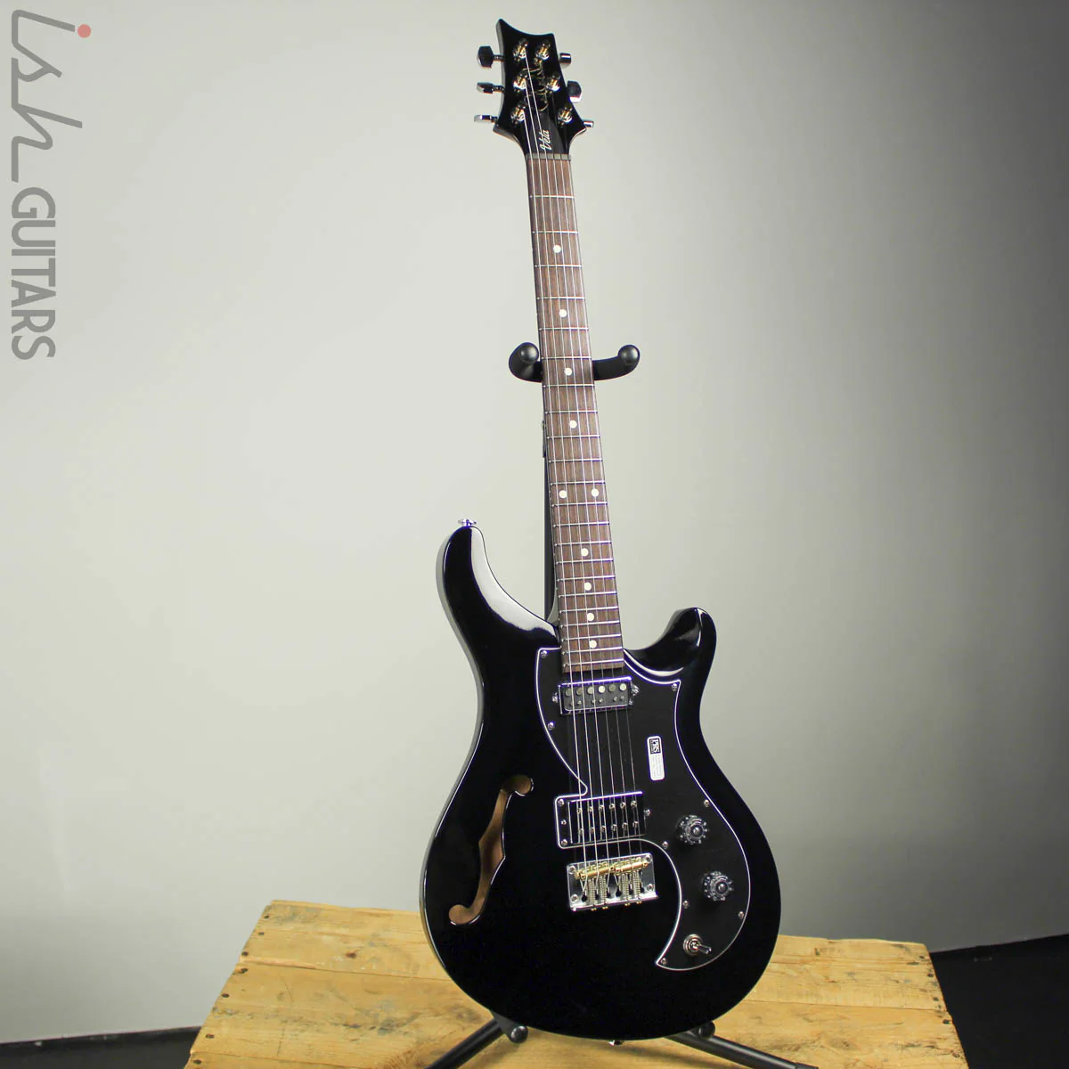 2019 PRS S2 Vela Semi-Hollow Black - Image 2
