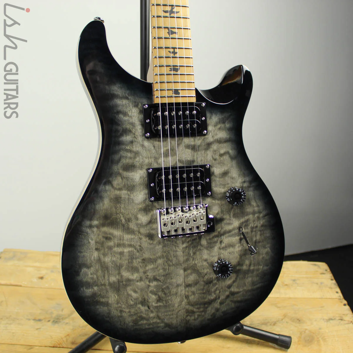 2019 Paul Reed Smith PRS SE Custom 24 Roasted Maple Limited Charcoal Burst