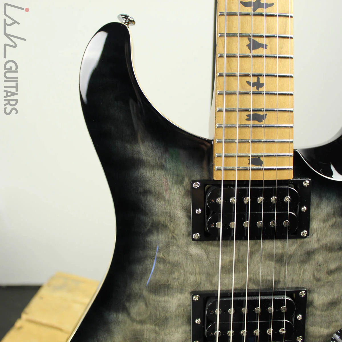 2019 Paul Reed Smith PRS SE Custom 24 Roasted Maple Limited Charcoal Burst - Image 5