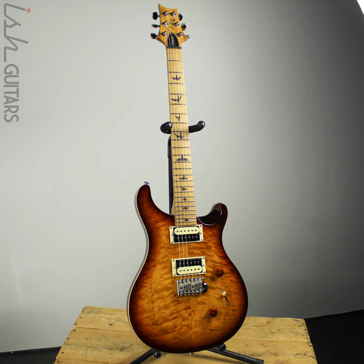 2019 Paul Reed Smith PRS SE Custom 24 Roasted Maple Limited Tobacco Sunburst - Image 2