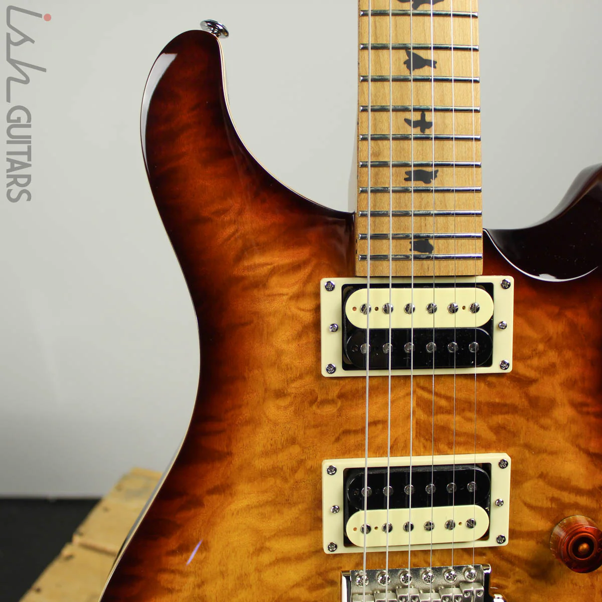 2019 Paul Reed Smith PRS SE Custom 24 Roasted Maple Limited Tobacco Sunburst - Image 4