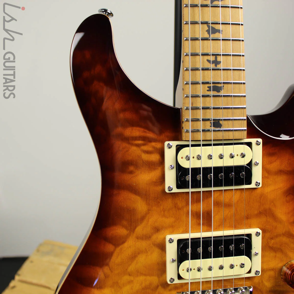 2019 Paul Reed Smith PRS SE Custom 24 Roasted Maple Limited Tobacco Sunburst - Image 4