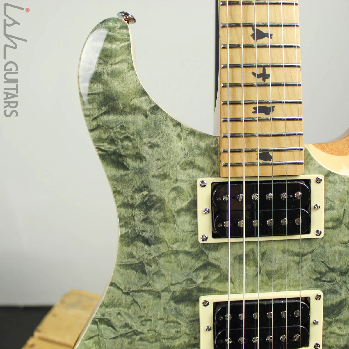 2019 Paul Reed Smith PRS SE Custom 24 Roasted Maple Limited Trampas Green - Image 4