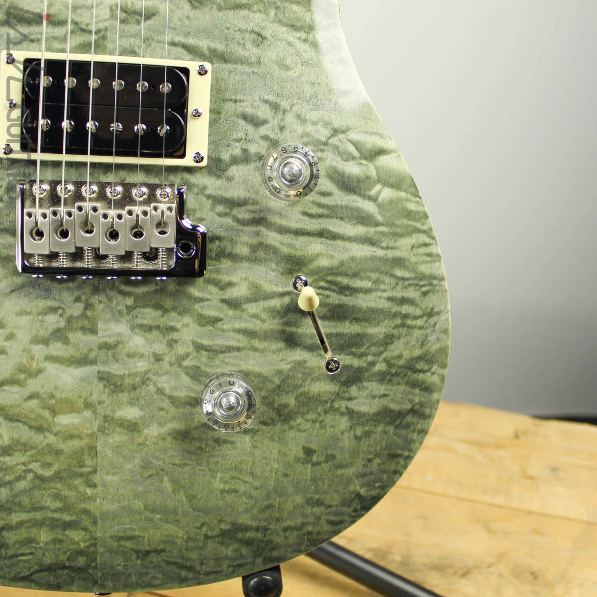 2019 Paul Reed Smith PRS SE Custom 24 Roasted Maple Limited Trampas Green - Image 3