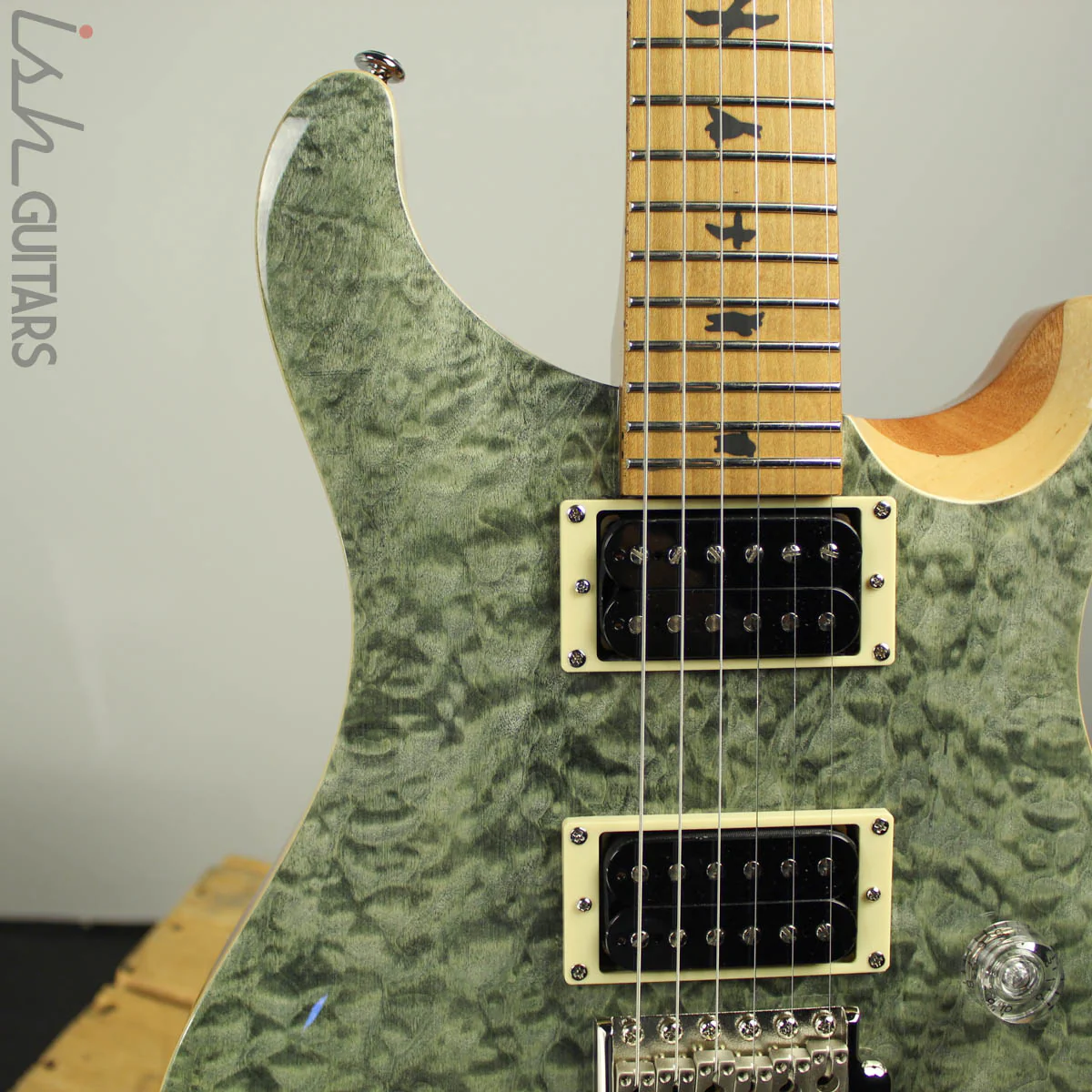 2019 Paul Reed Smith PRS SE Custom 24 Roasted Maple Limited Trampas Green - Image 4
