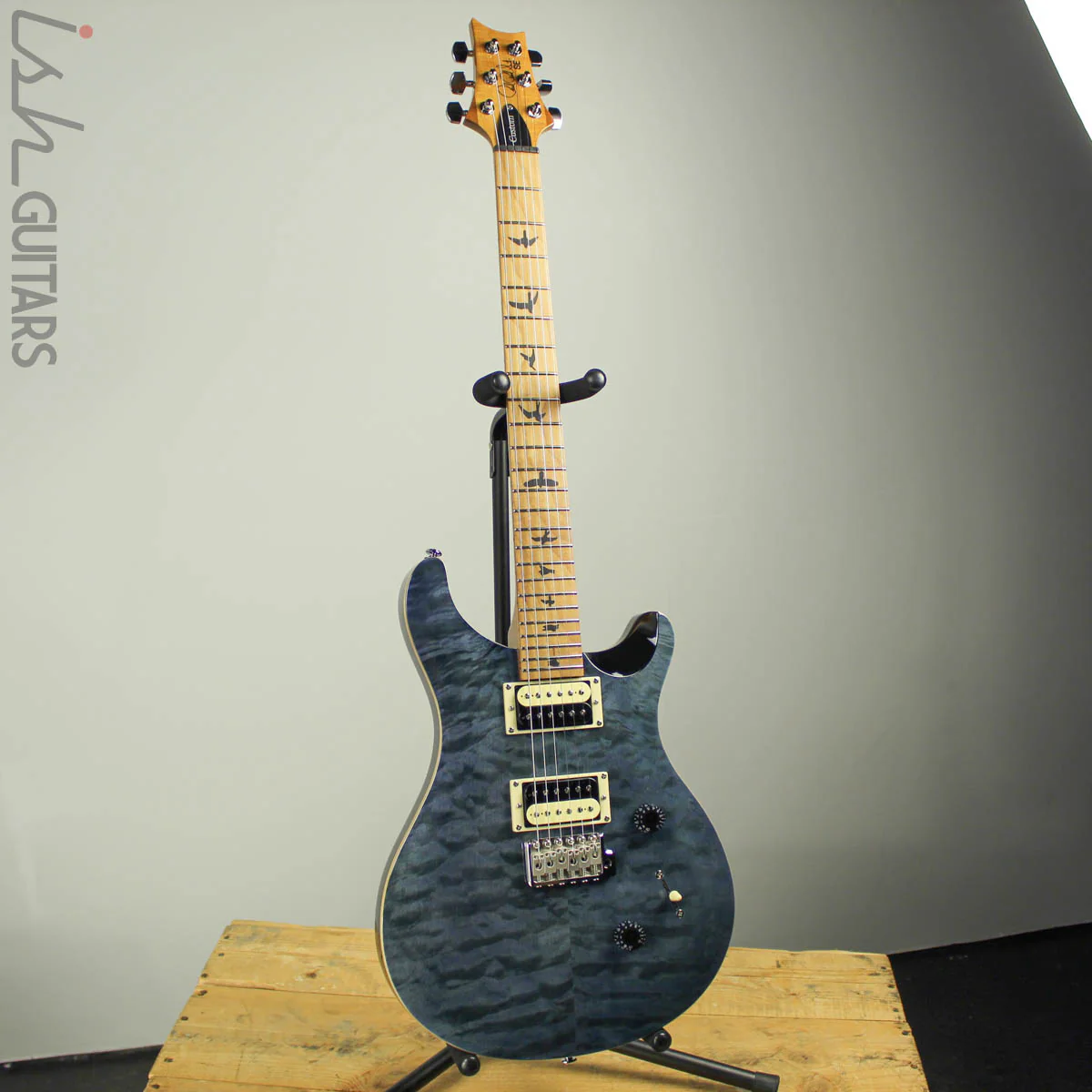 2019 Paul Reed Smith PRS SE Custom 24 Roasted Maple Limited Whale Blue - Image 2