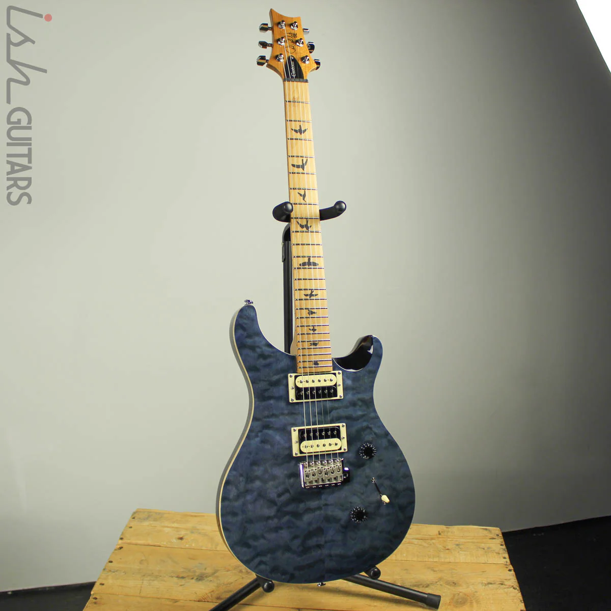 2019 Paul Reed Smith PRS SE Custom 24 Roasted Maple Limited Whale Blue - Image 2