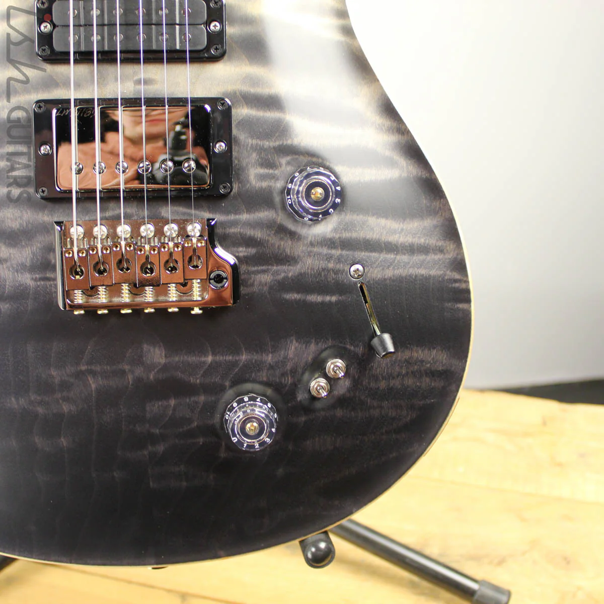 2019 Paul Reed Smith PRS Wood Library Semi-Hollow Special 22 Grey Black Fade - Image 3