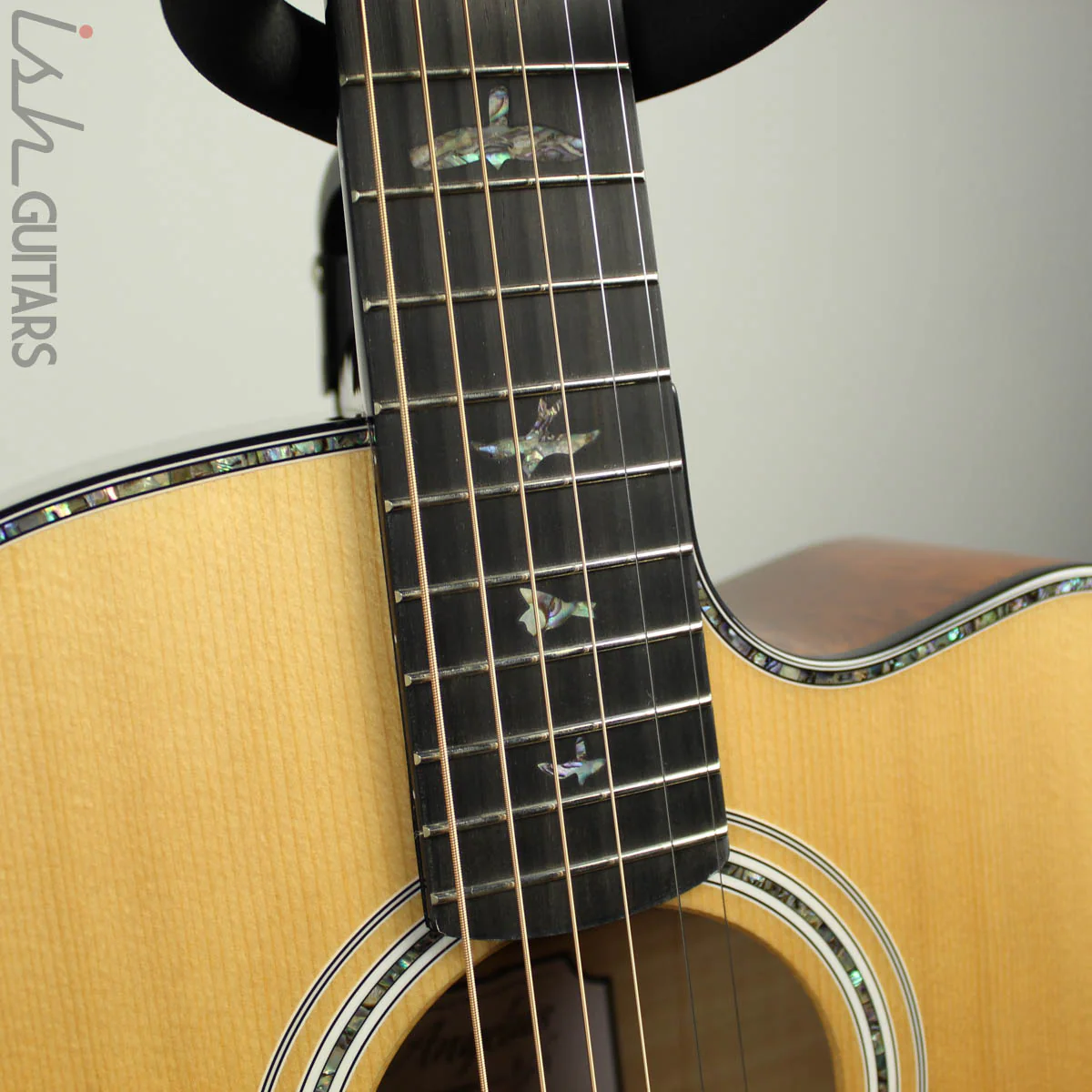 2019 PRS SE A55E Angelus Black Gold Burst Acoustic Electric - Image 6