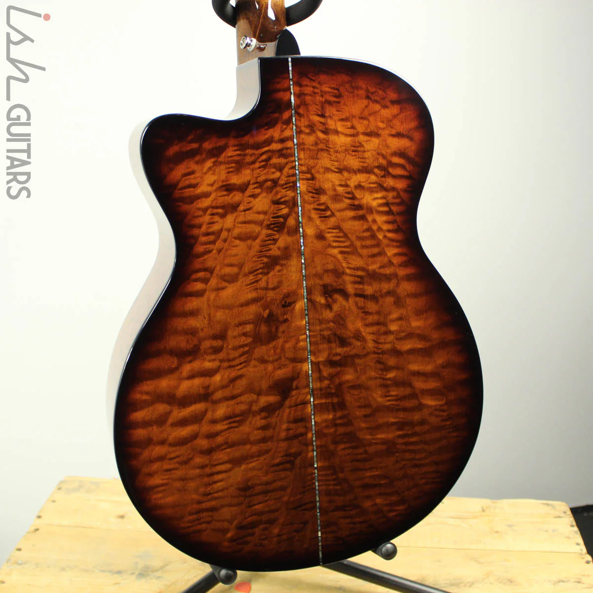 2019 PRS SE A55E Angelus Black Gold Burst Acoustic Electric - Image 9