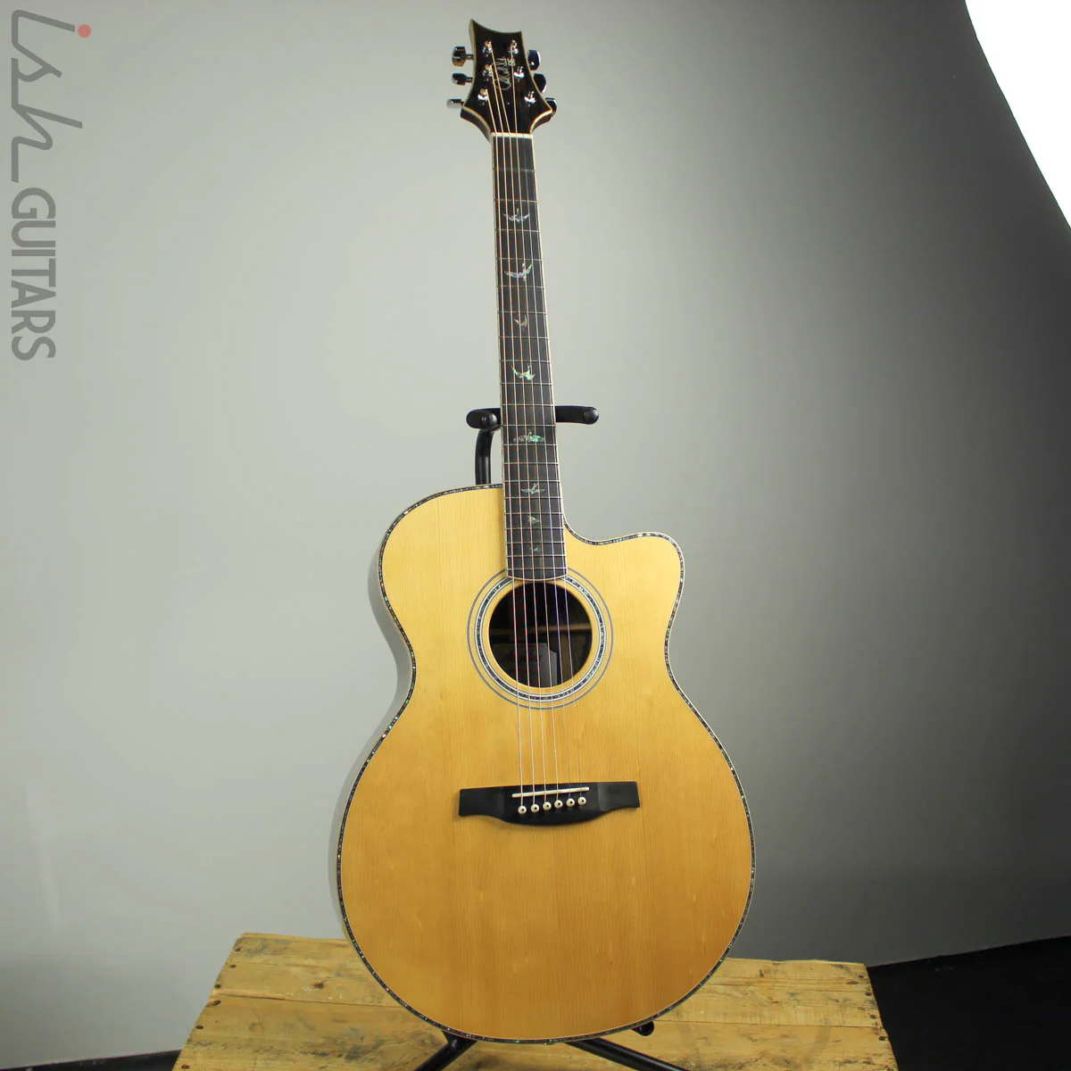 2019 PRS SE Angelus A60E Acoustic Electric Guitar w/ Ziricote Back and Sides - Image 3