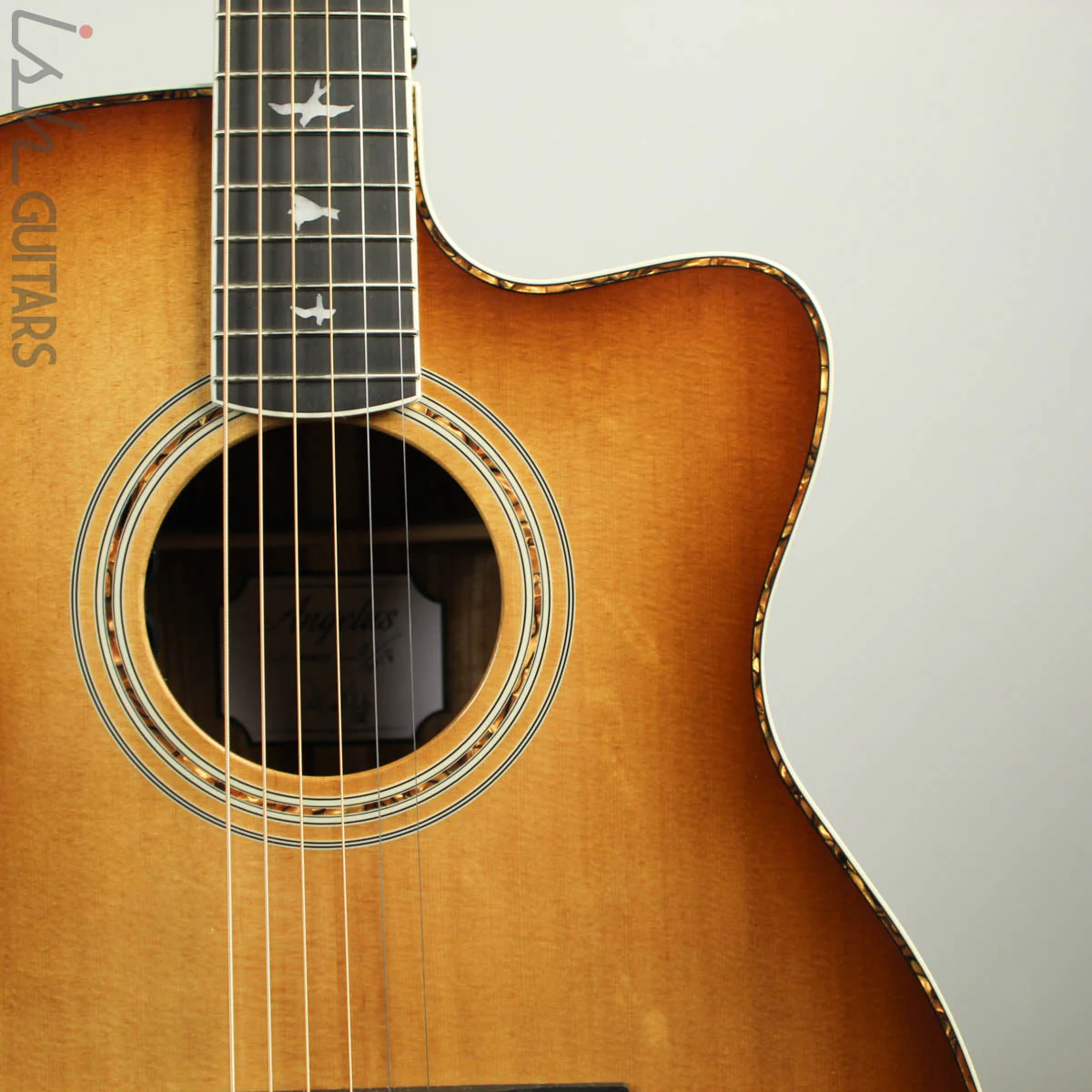 2019 PRS SE A40E Angelus Tobacco Sunburst Acoustic Electric - Image 3