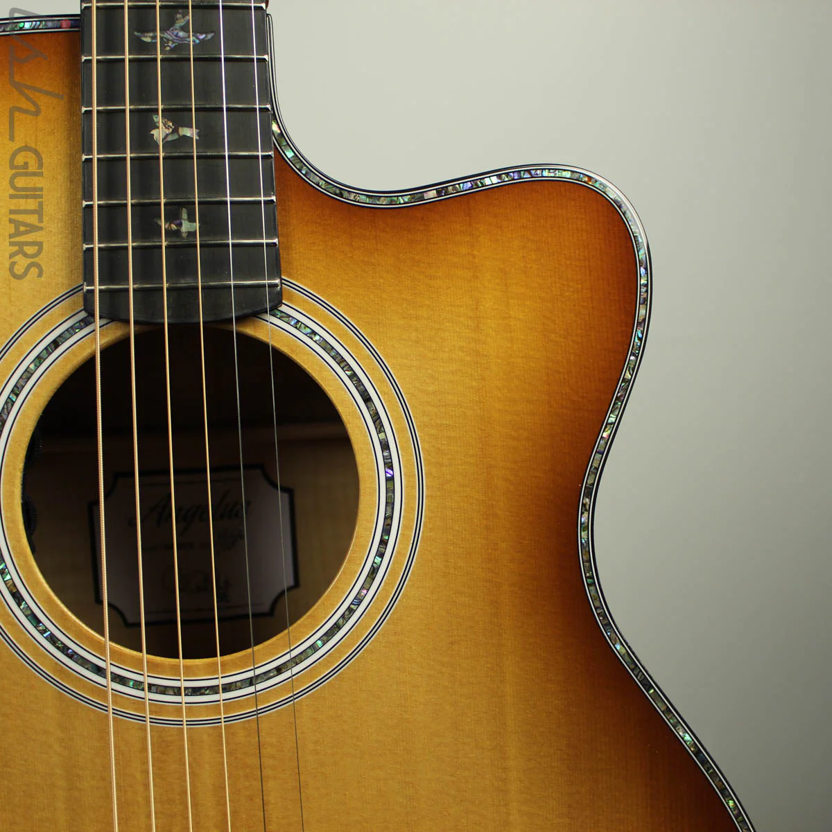2019 PRS SE A50E Angelus Vintage Sunburst Acoustic Electric - Image 3