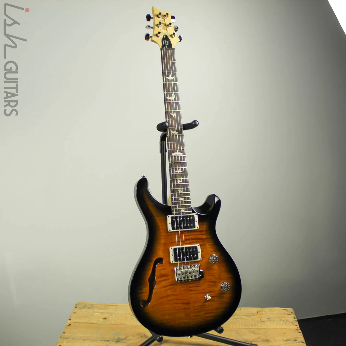 PRS CE 24 Semi-Hollow Amber Smokewrap Burst - Image 2