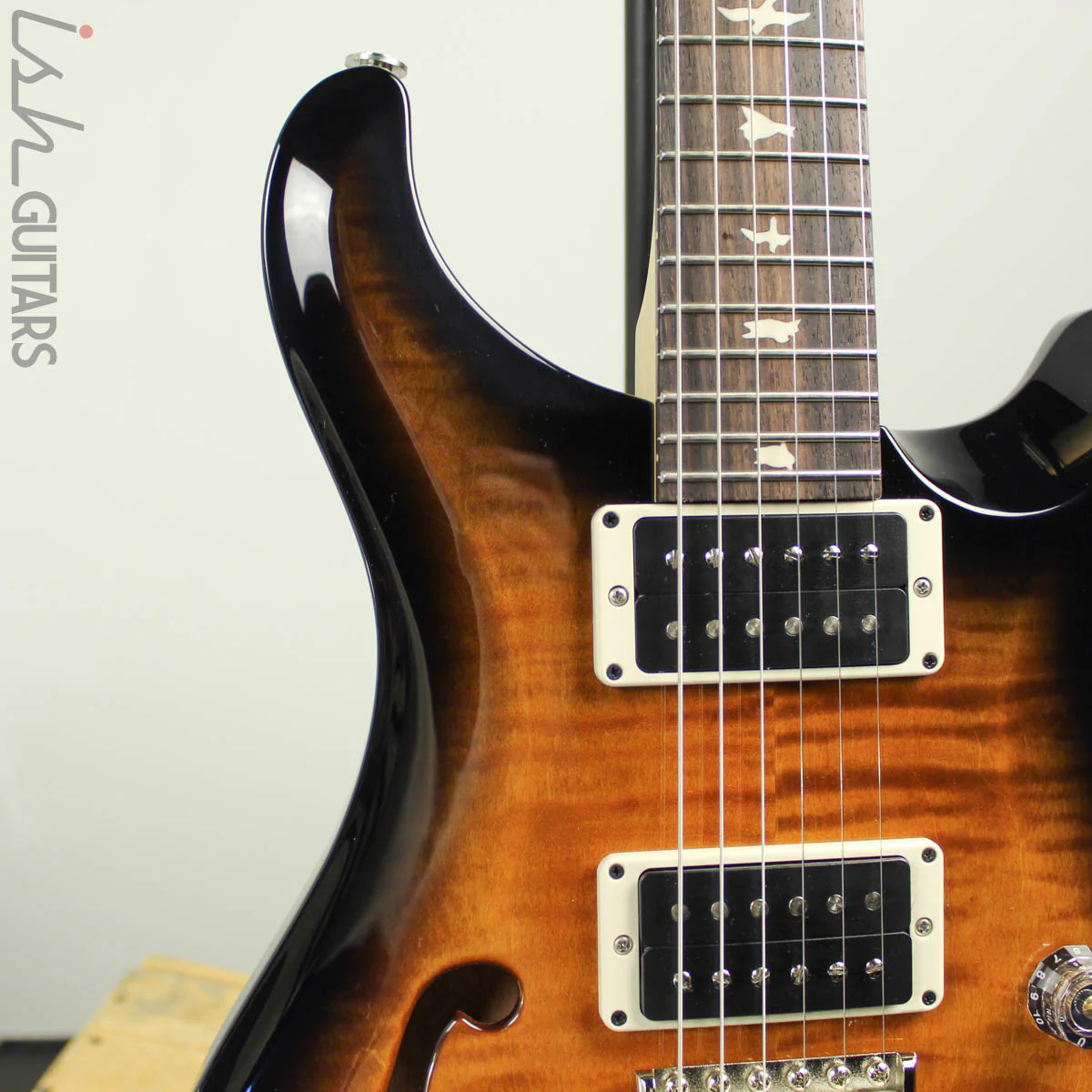 PRS CE 24 Semi-Hollow Amber Smokewrap Burst - Image 3