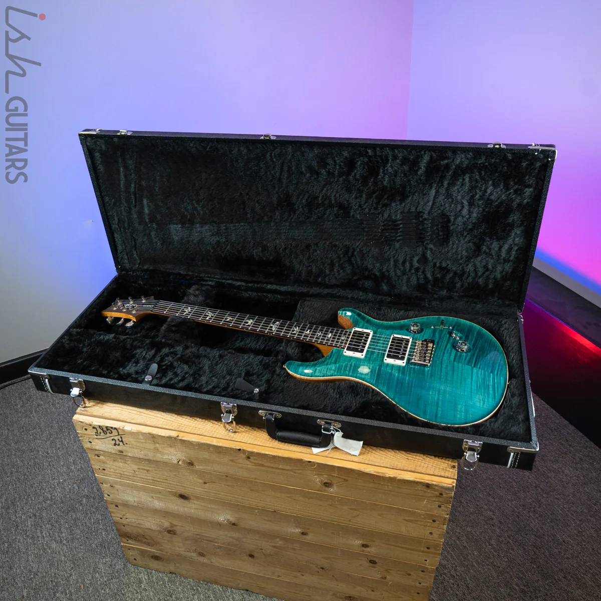 2019 PRS Custom 24-08 Turquoise Pattern Thin - Image 13