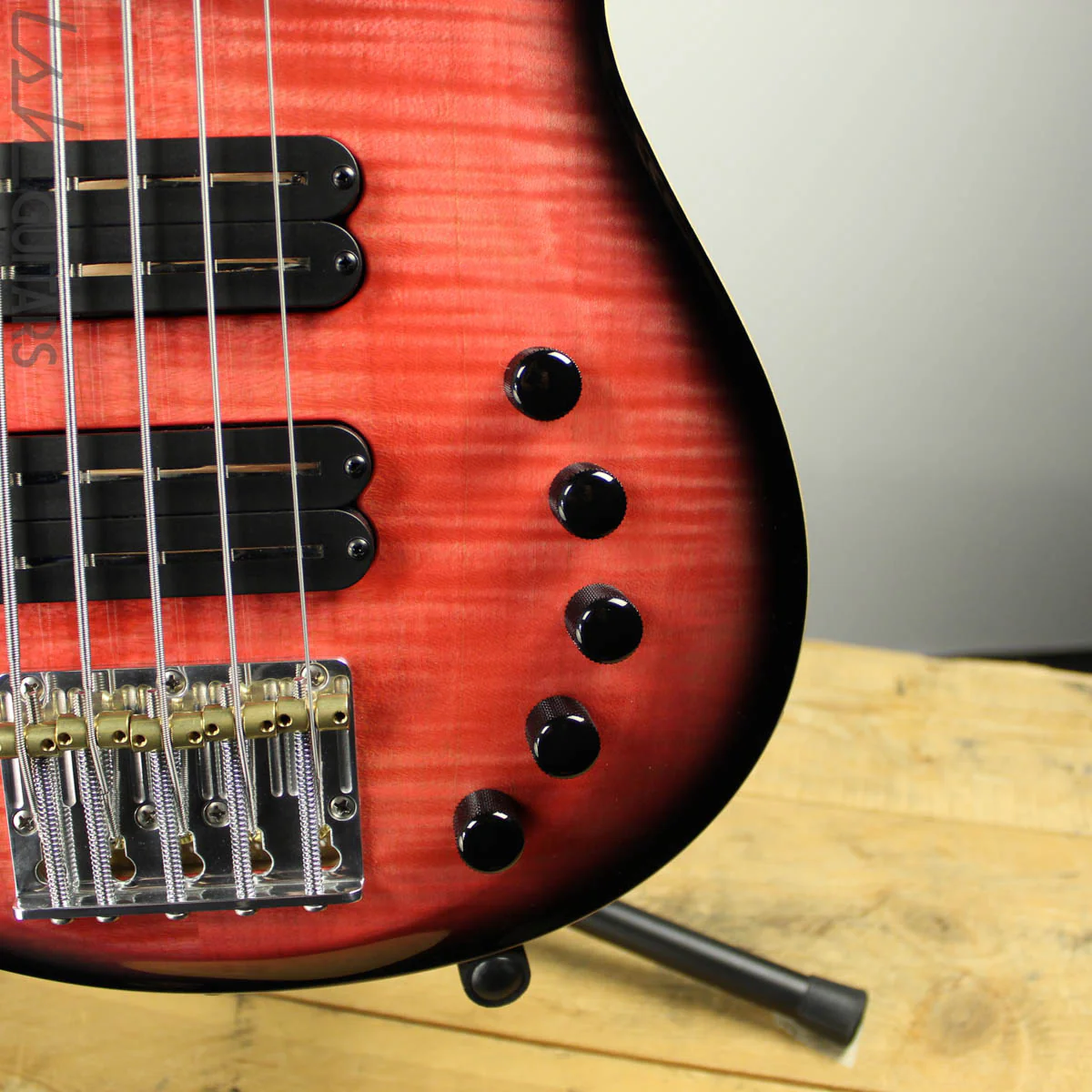 2019 PRS Gary Grainger 5-String Bass Salmon Smokeburst Maple Fretboard - Image 3