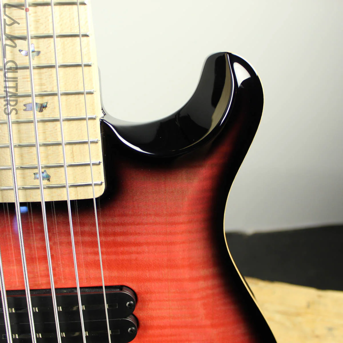 2019 PRS Gary Grainger 5-String Bass Salmon Smokeburst Maple Fretboard - Image 5