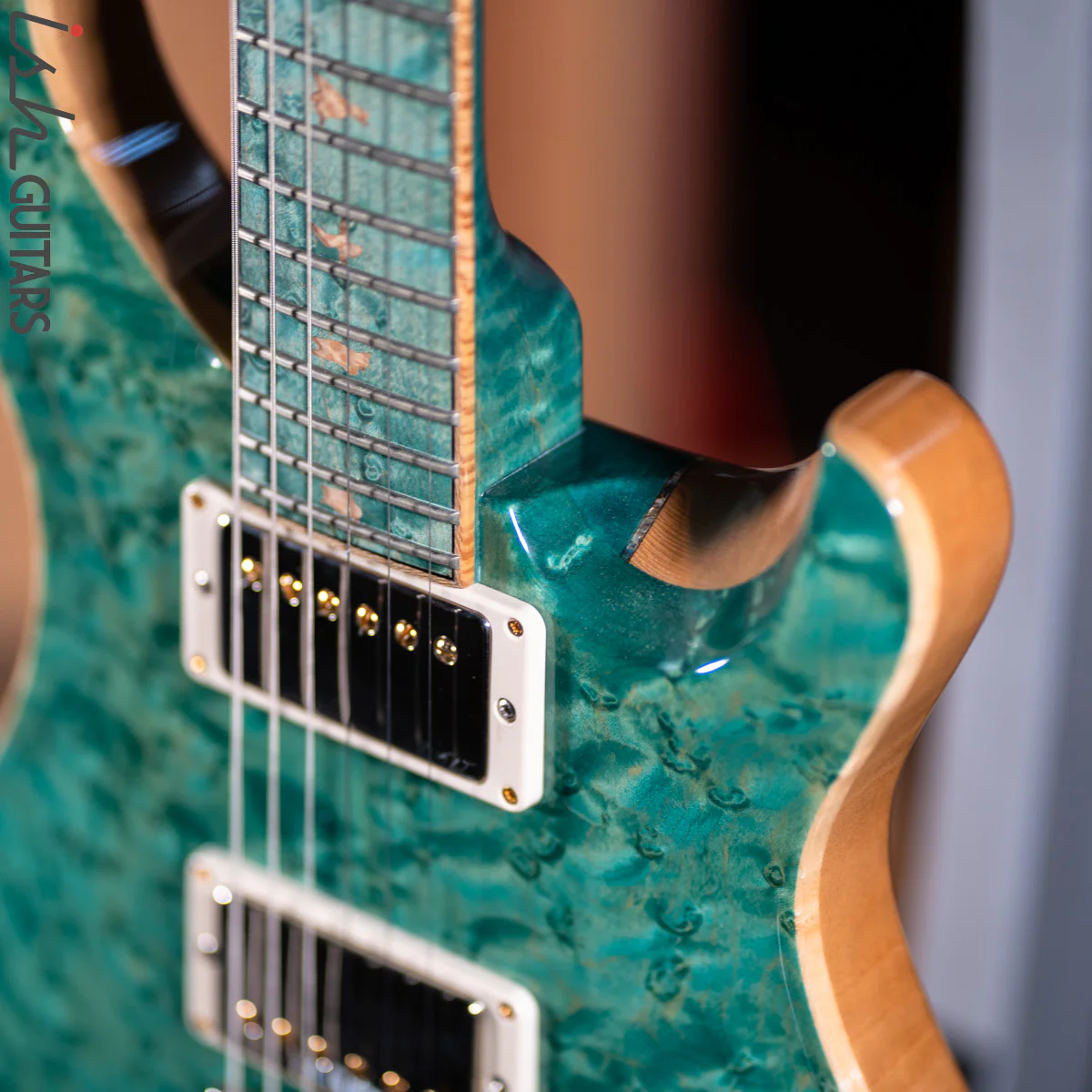 PRS Private Stock Custom 24 Birdseye Maple Bahamian Blue - Image 4