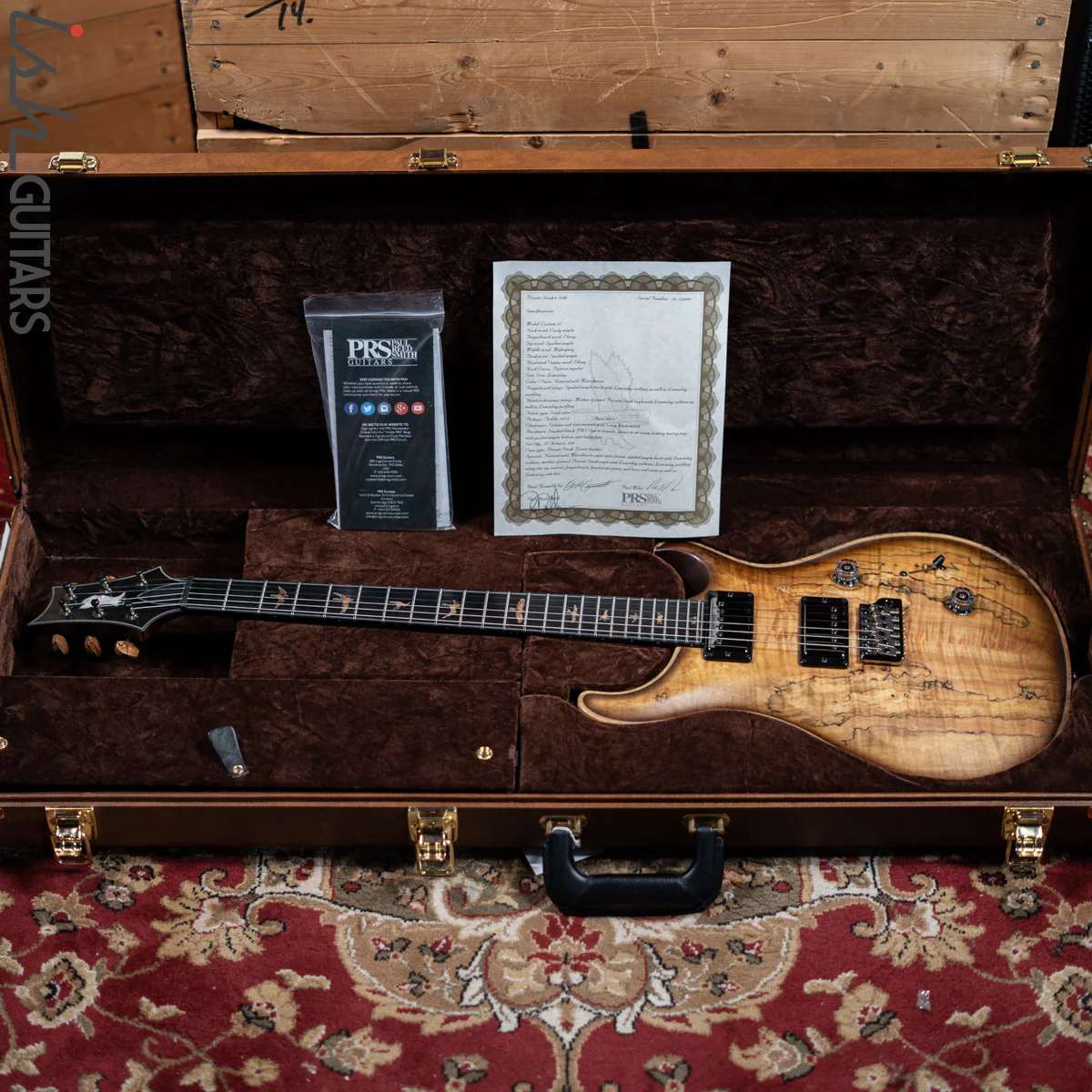 2019 PRS Private Stock Custom 24 Spalted Maple Natural Satin - Image 20