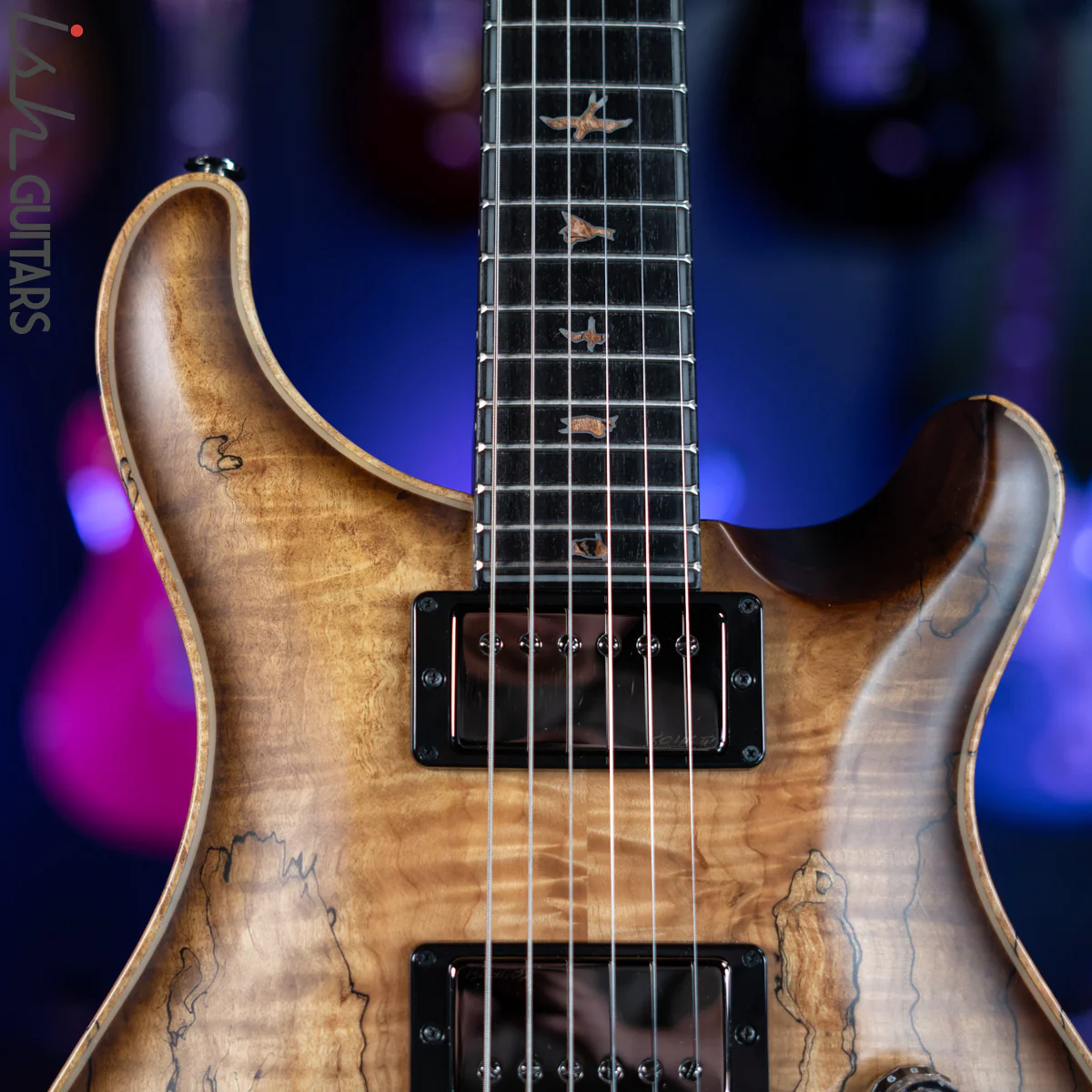 2019 PRS Private Stock Custom 24 Spalted Maple Natural Satin - Image 3