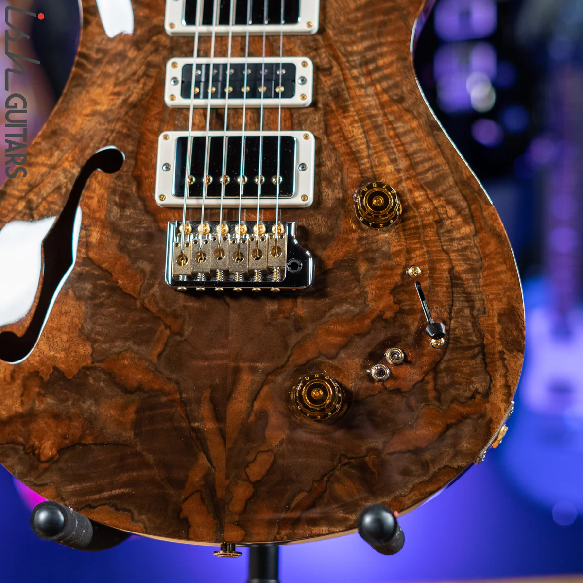2019 PRS Private Stock Special Semi-Hollow Natural Walnut - Image 4