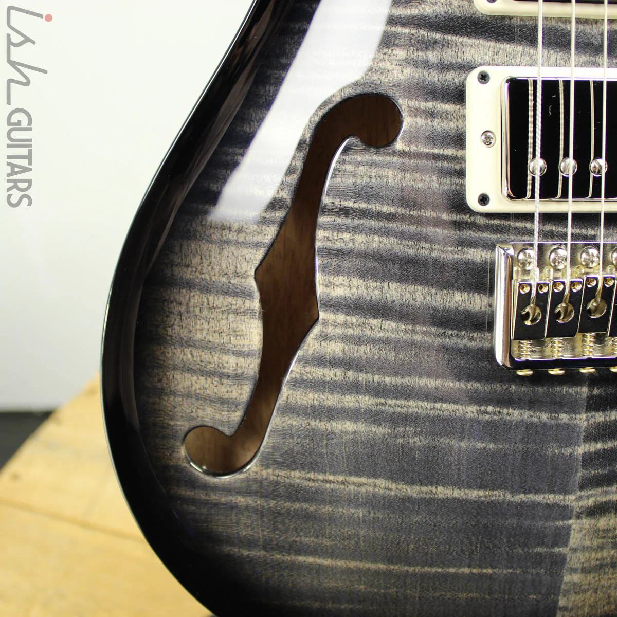 2019 PRS Special 22 Semi-Hollow Charcoal Smokewrap Custom Color - Image 5