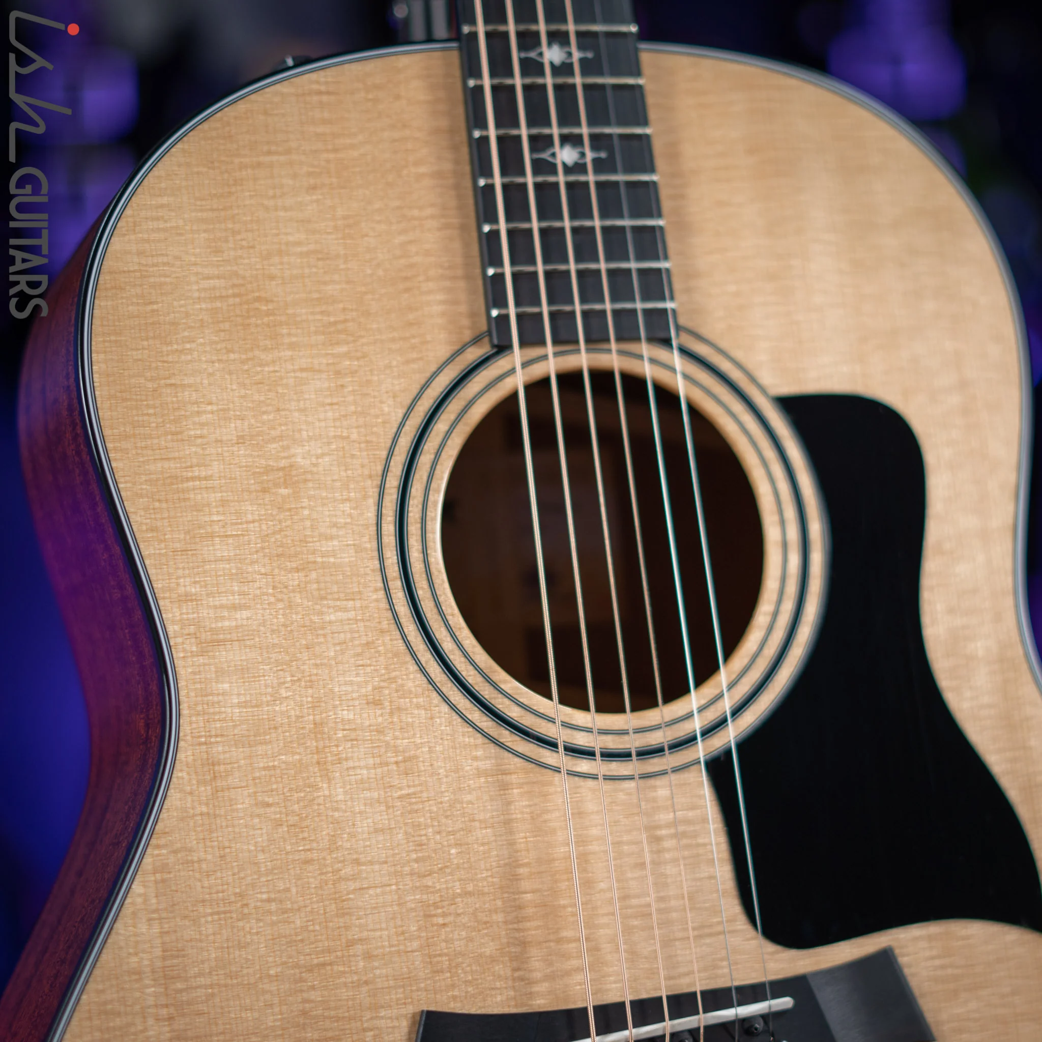 2019 Taylor 317e Grand Pacific Acoustic-Electric Guitar Natural - Image 3