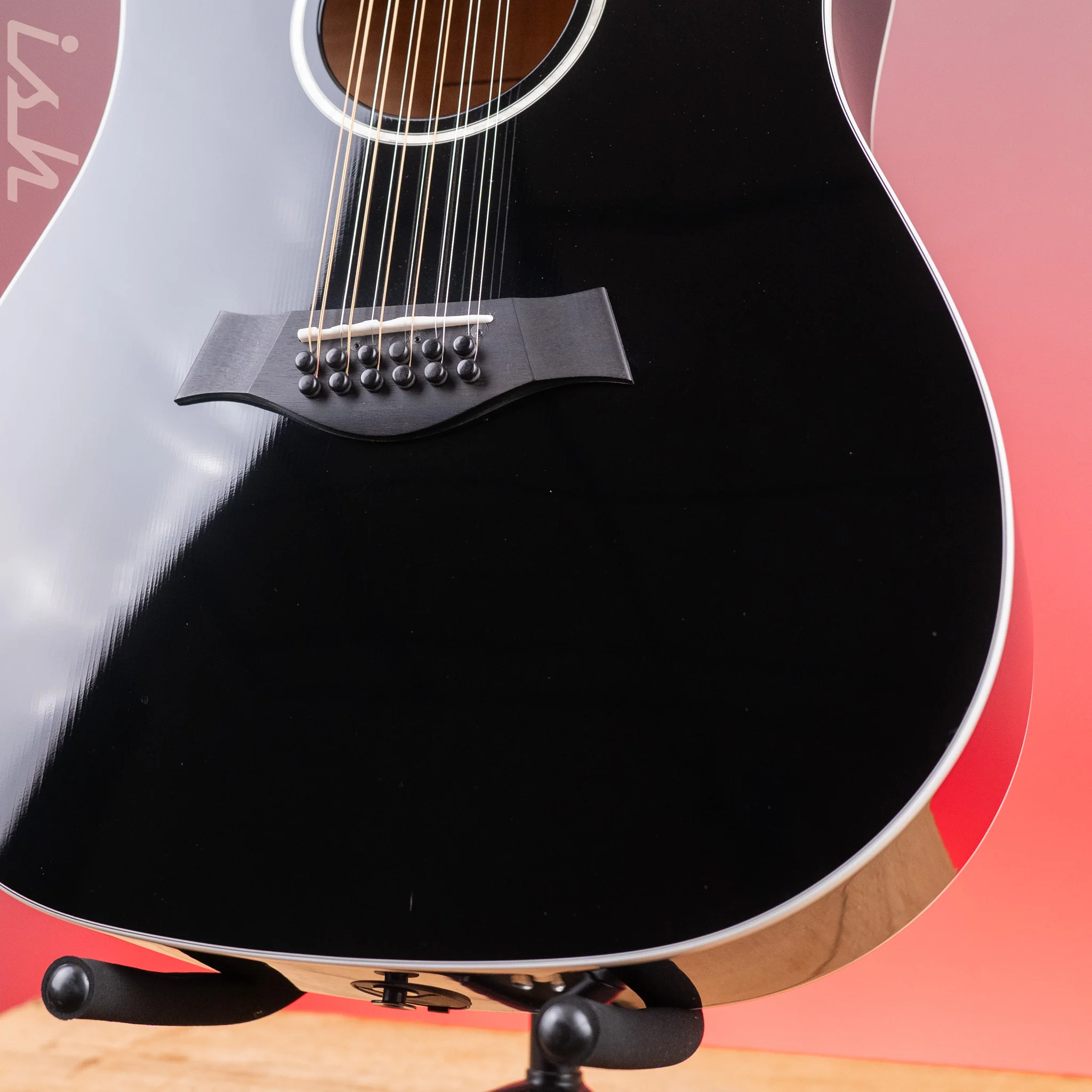 2019 Taylor Custom 250ce-BLK DLX 12-String Acoustic-Electric Guitar - Image 4