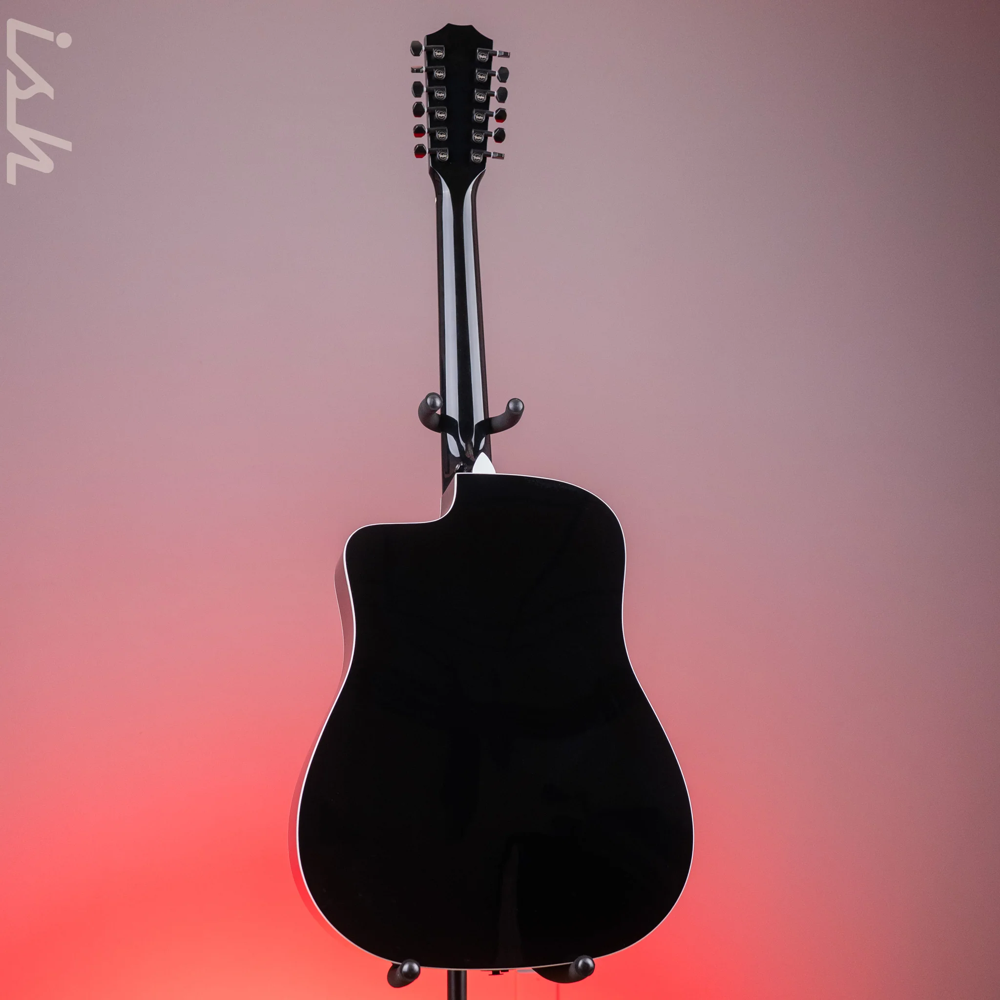 2019 Taylor Custom 250ce-BLK DLX 12-String Acoustic-Electric Guitar - Image 6