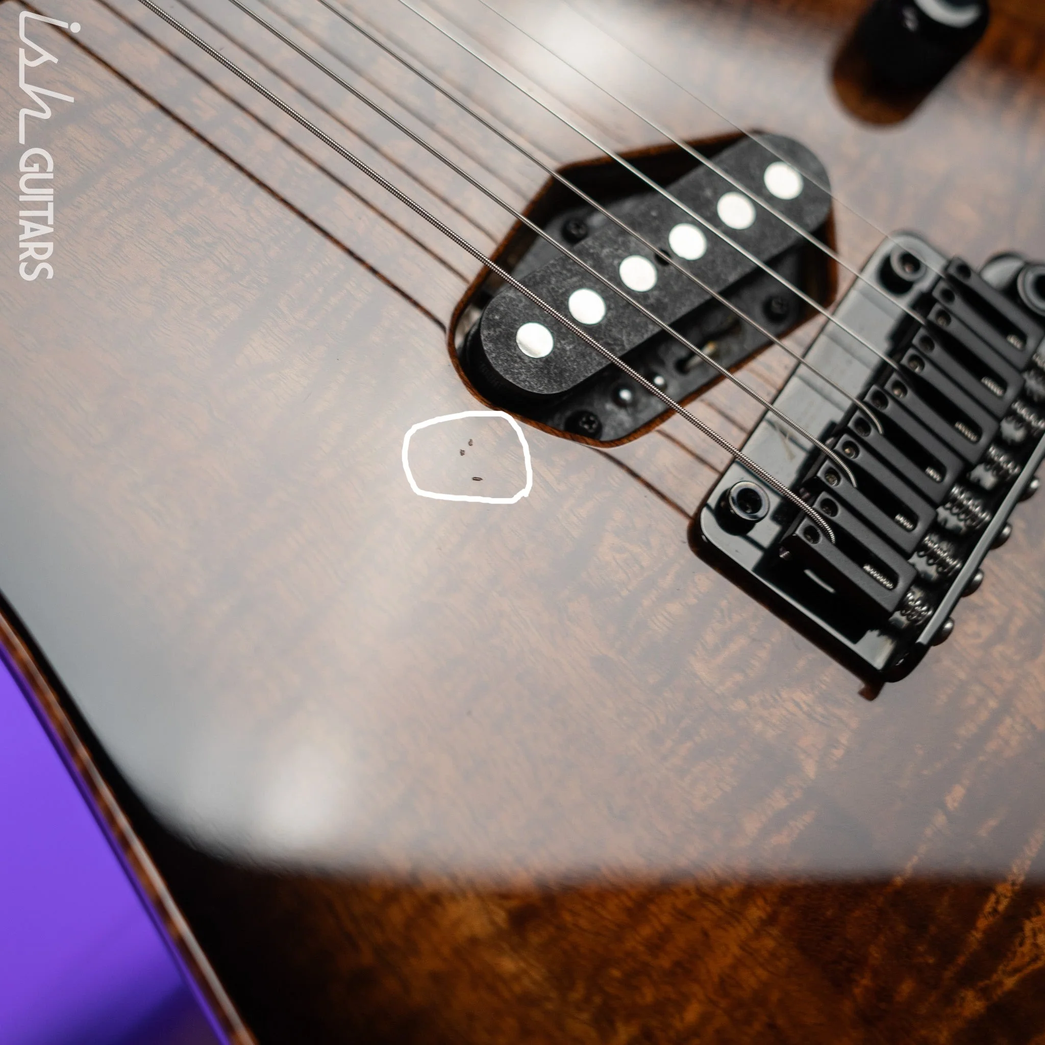 2019 Tom Anderson Top T Private Reserve Koa Top Black Shaded Edge - Image 5