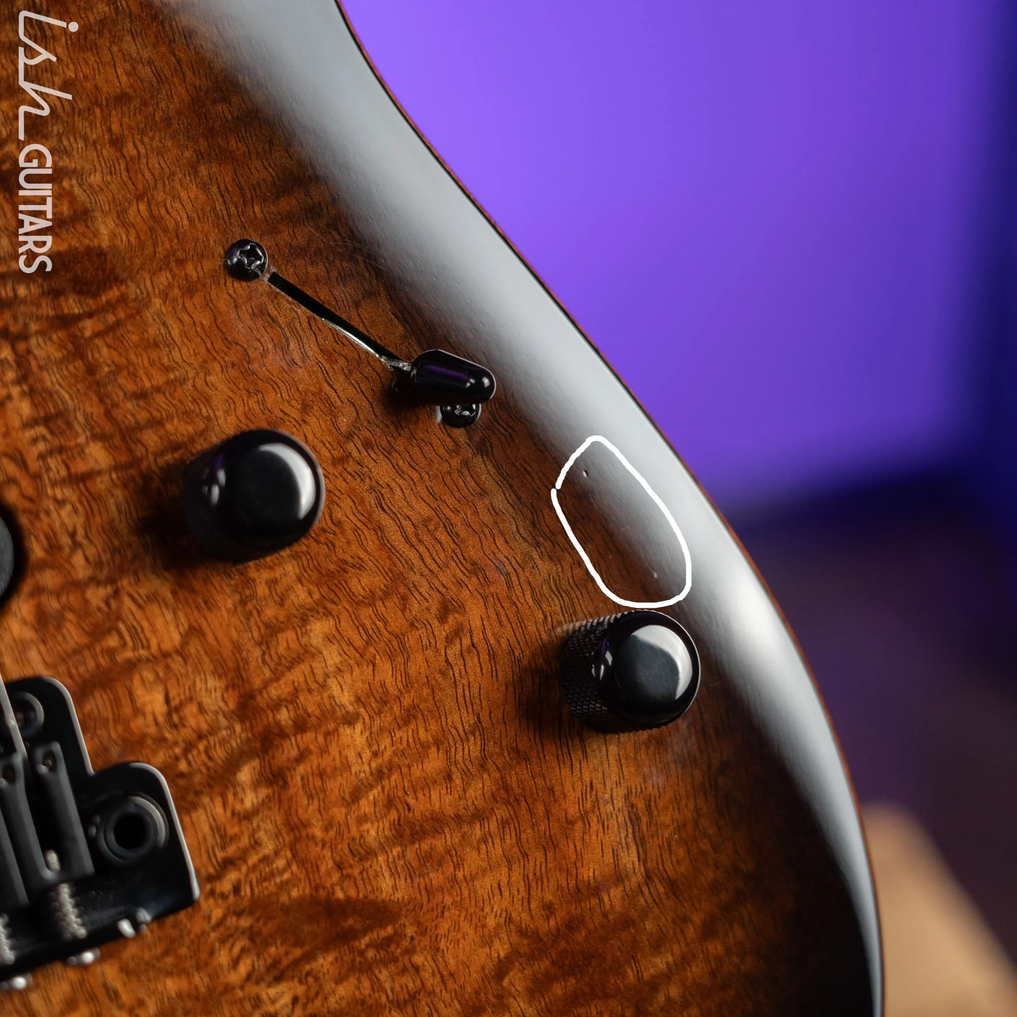 2019 Tom Anderson Top T Private Reserve Koa Top Black Shaded Edge - Image 7