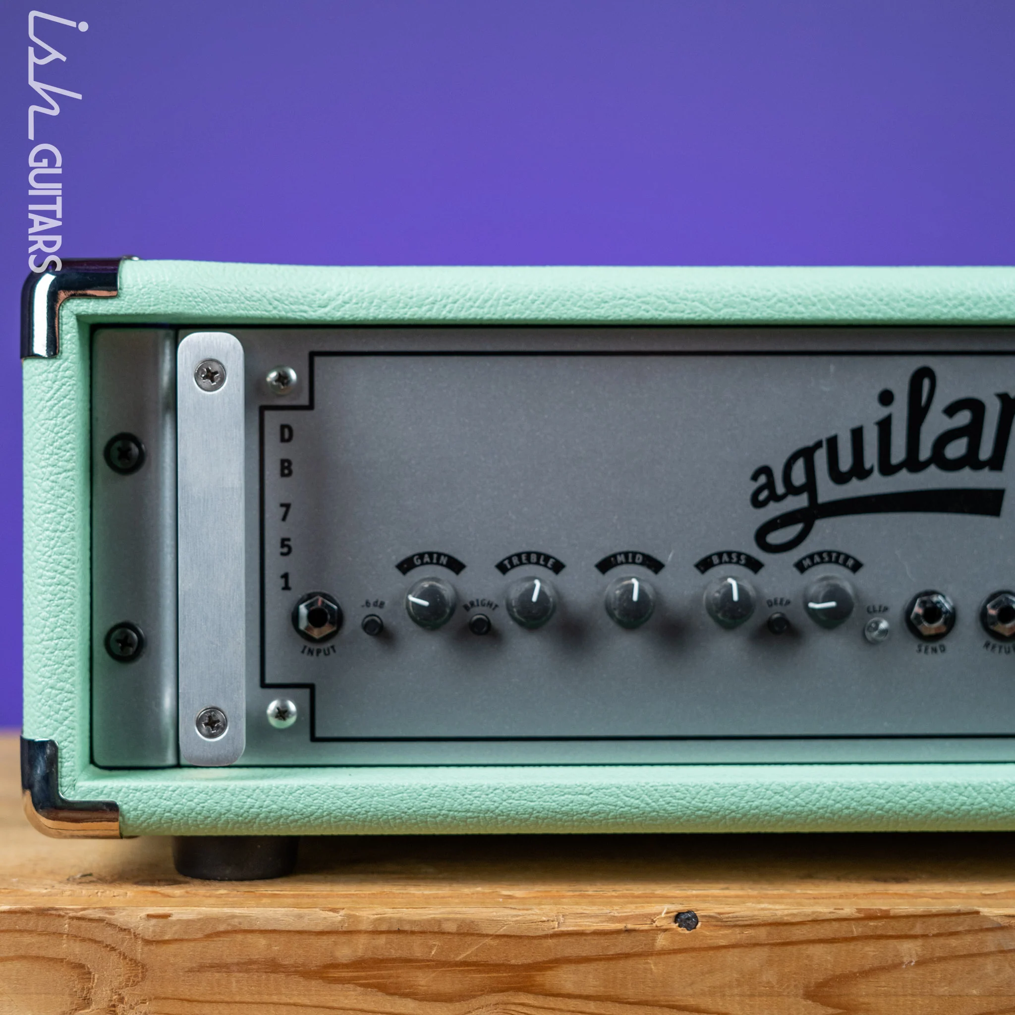 2020 Aguilar DB751 Bass Amp w/Road Case Limited Edition Poseidon Green - Image 2