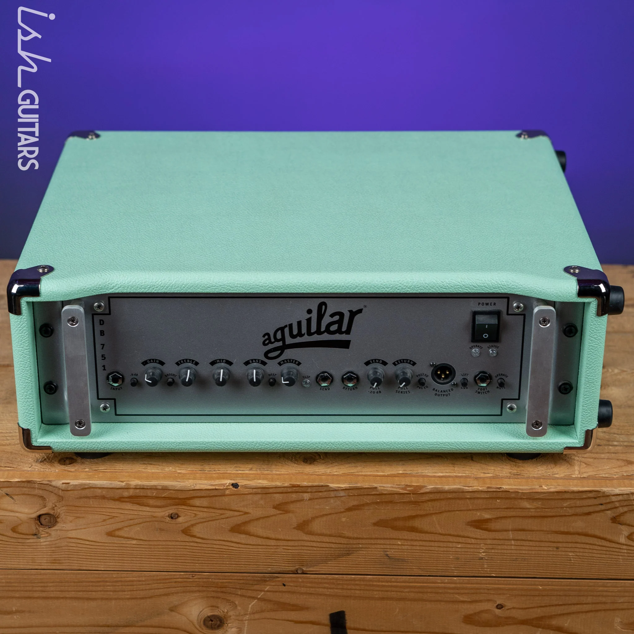 2020 Aguilar DB751 Bass Amp w/Road Case Limited Edition Poseidon Green - Image 4