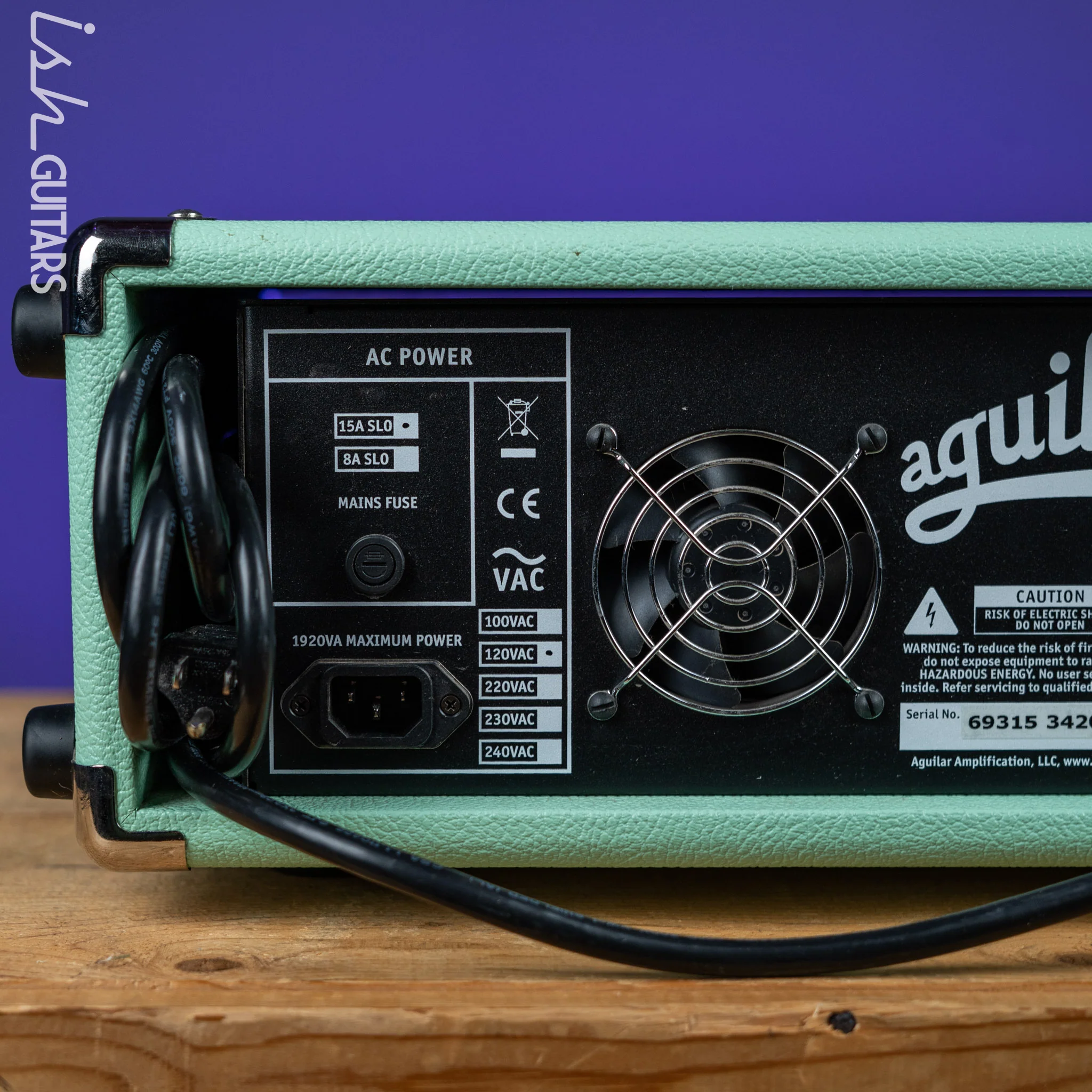 2020 Aguilar DB751 Bass Amp w/Road Case Limited Edition Poseidon Green - Image 6