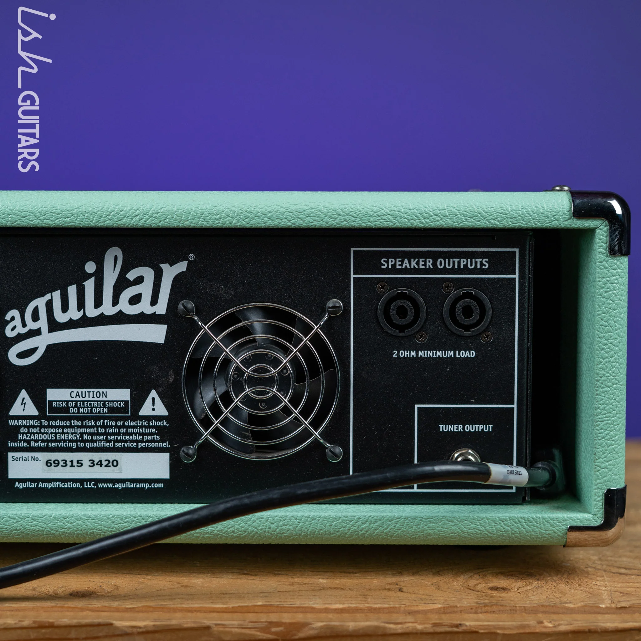 2020 Aguilar DB751 Bass Amp w/Road Case Limited Edition Poseidon Green - Image 7