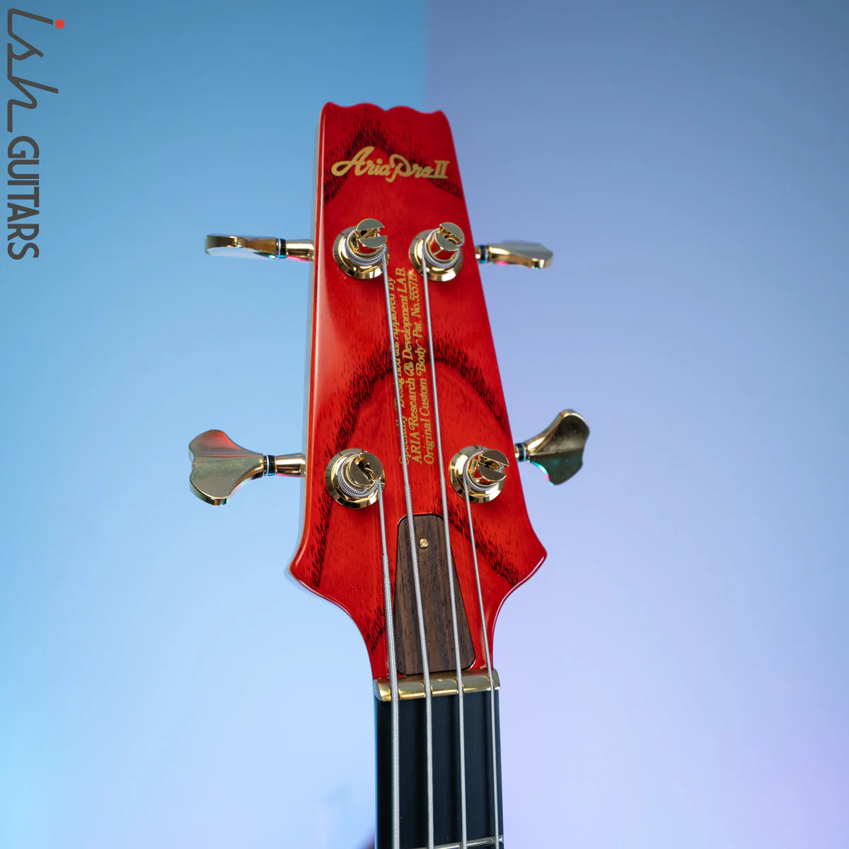 2020 Aria Pro II SB-1000B Reissue Bass Guitar Made in Japan Red - Image 6