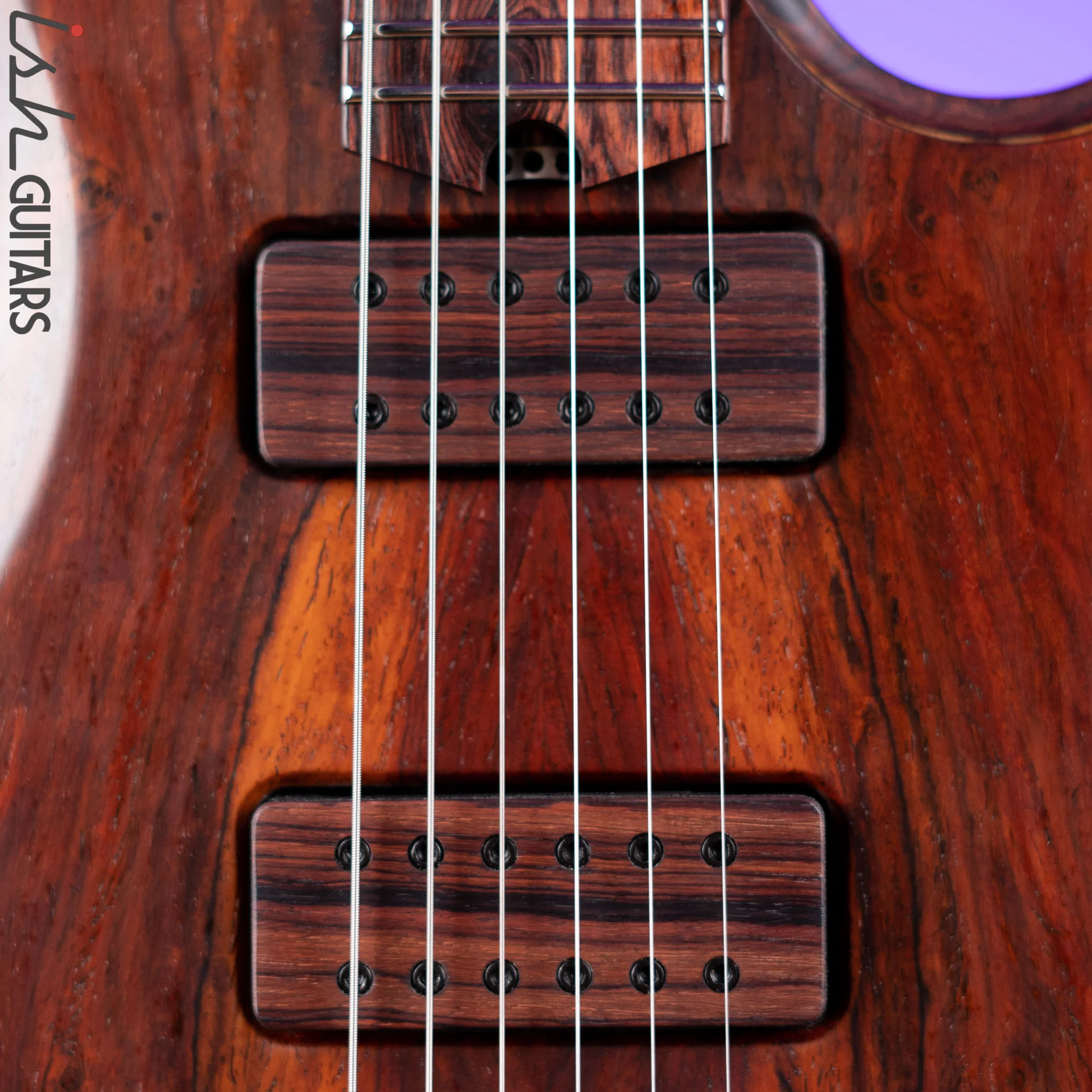 2020 Barlow Guitars Cocobolo Falcon II Natural - Image 5