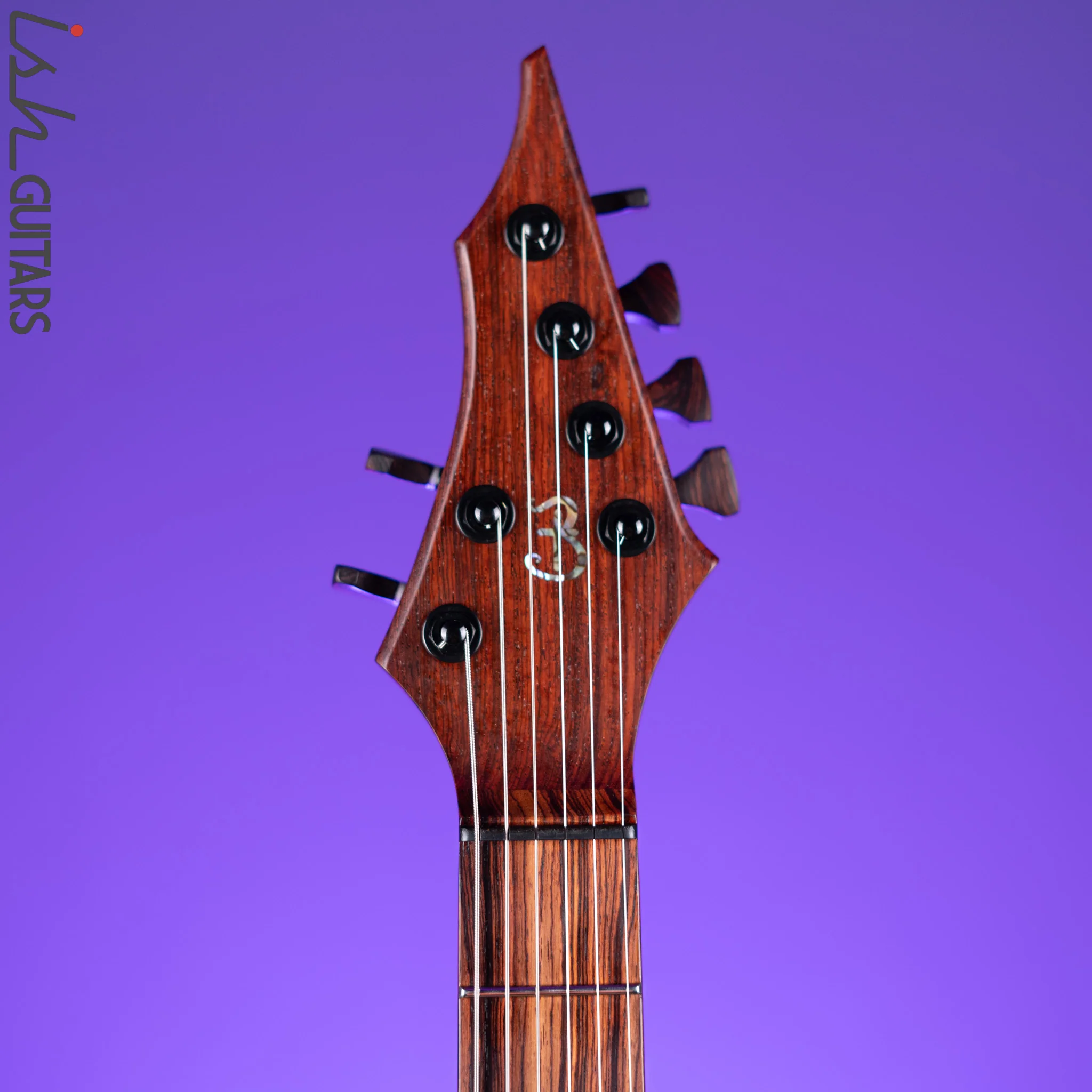 2020 Barlow Guitars Cocobolo Falcon II Natural - Image 7