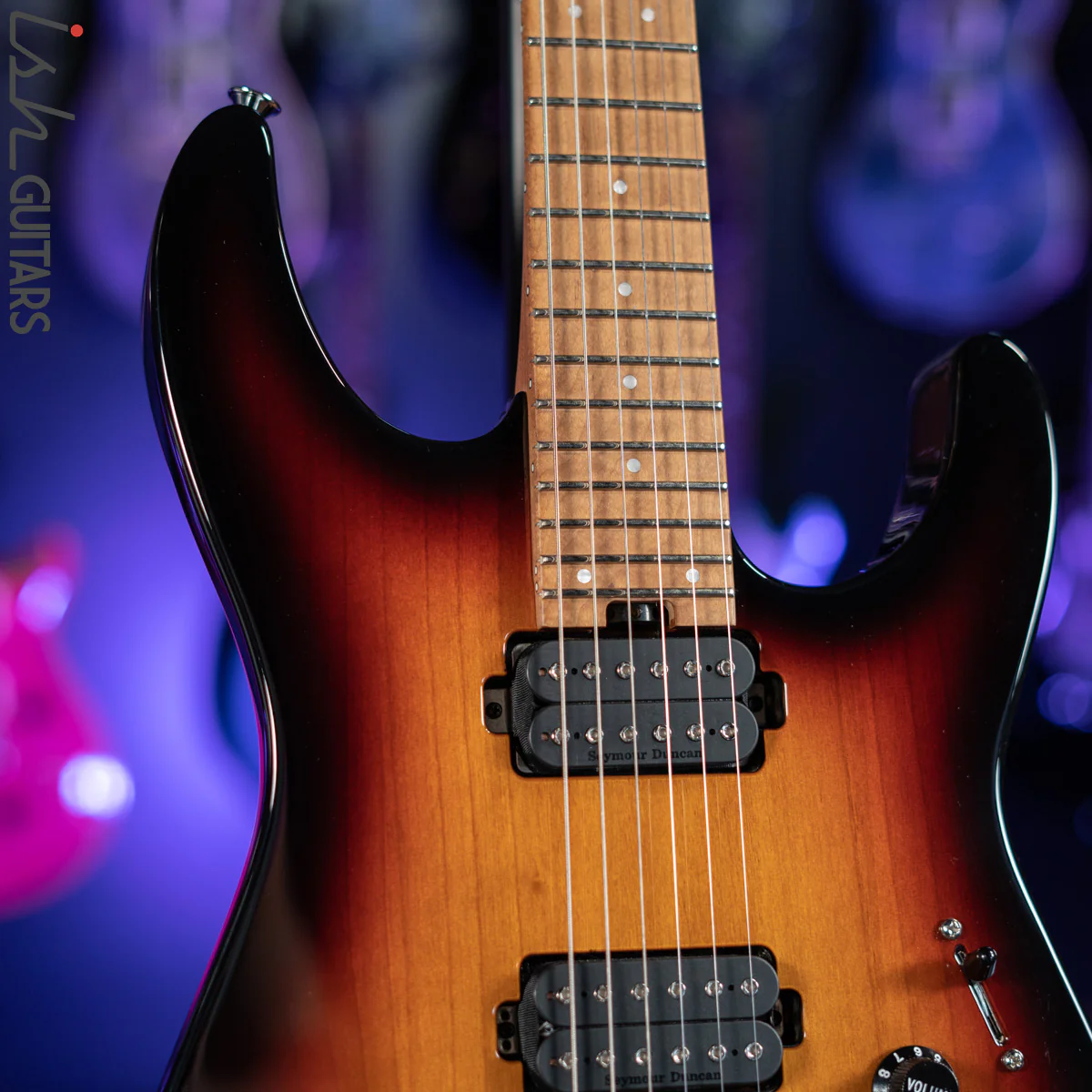 2020 Charvel Pro-Mod DK24 HH 2PT CM 3-Tone Sunburst - Image 3