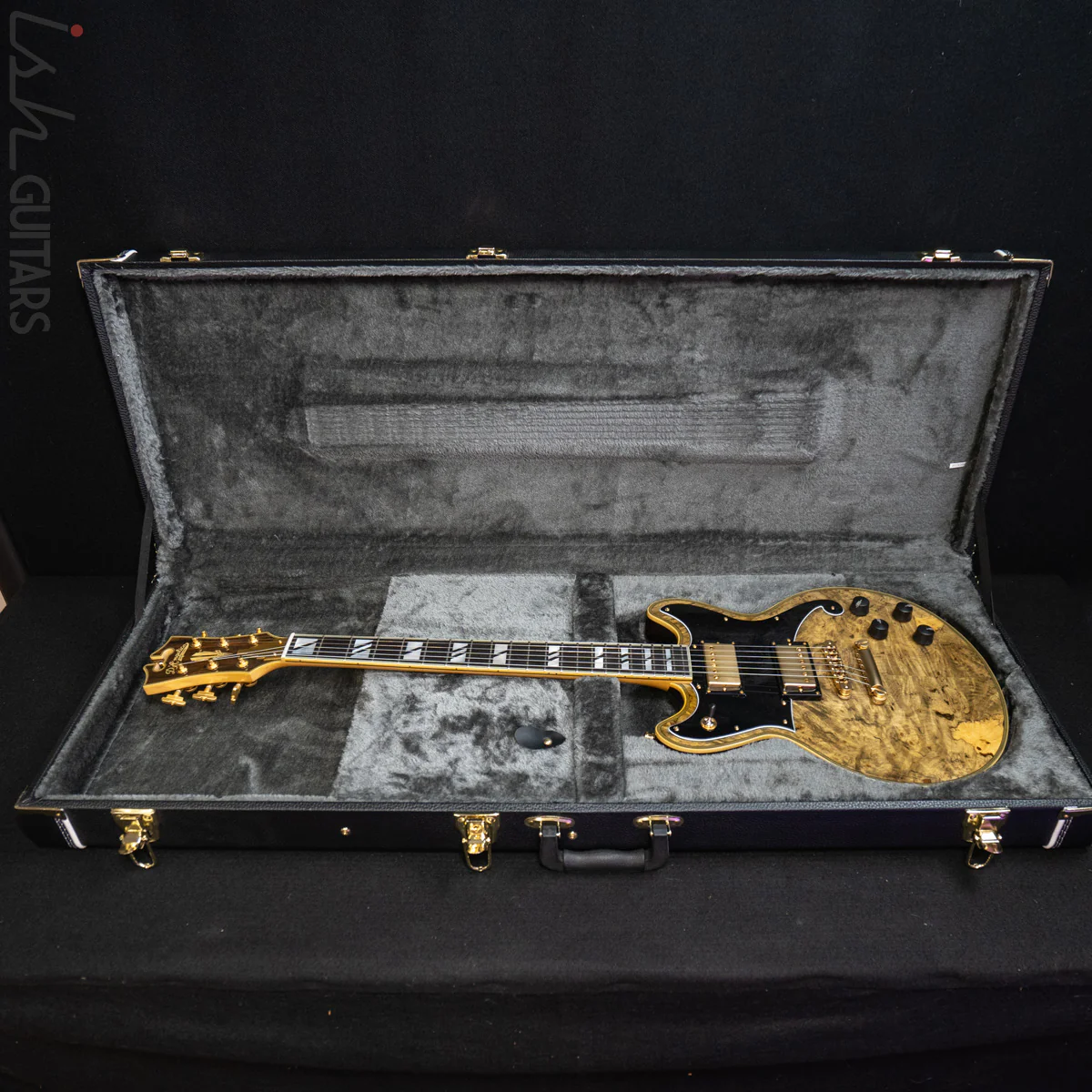 D'Angelico Brighton USA Custom Shop Gold Burl - Image 12
