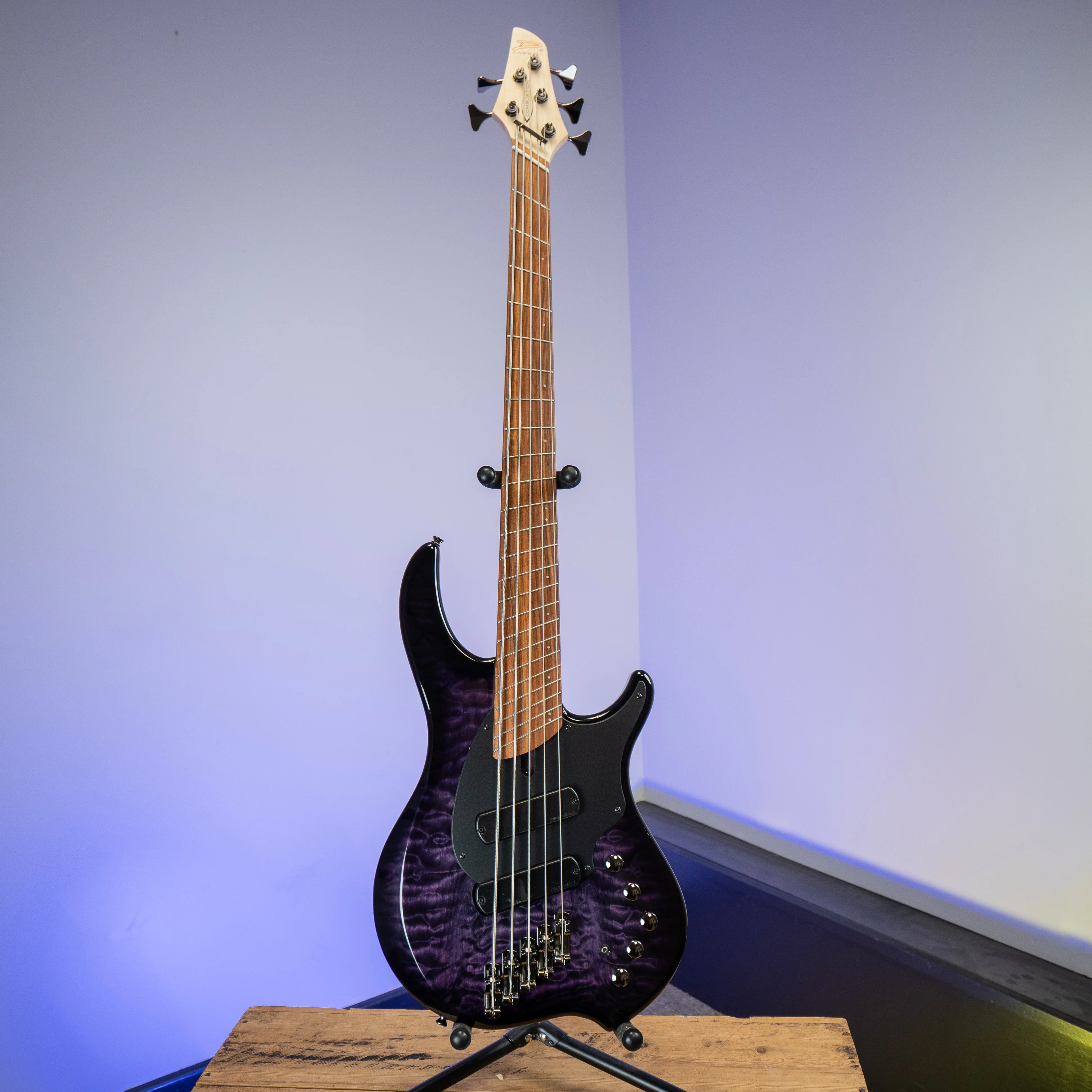 Dingwall 5-String Combustion 2X 10th Anniversary Amethyst Burst Pau Ferro Fretboard - B Stock - Image 2