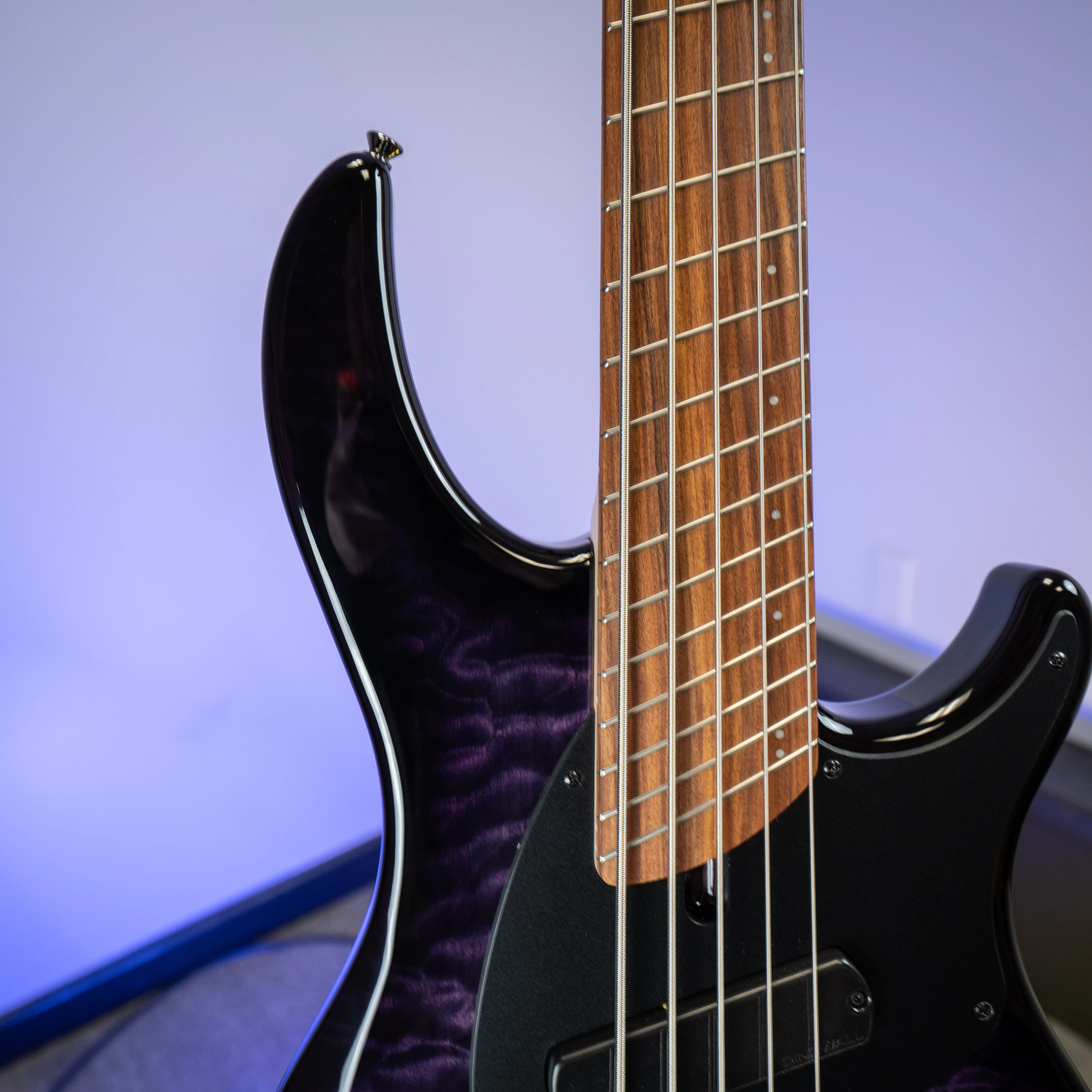 Dingwall 5-String Combustion 2X 10th Anniversary Amethyst Burst Pau Ferro Fretboard - B Stock - Image 3