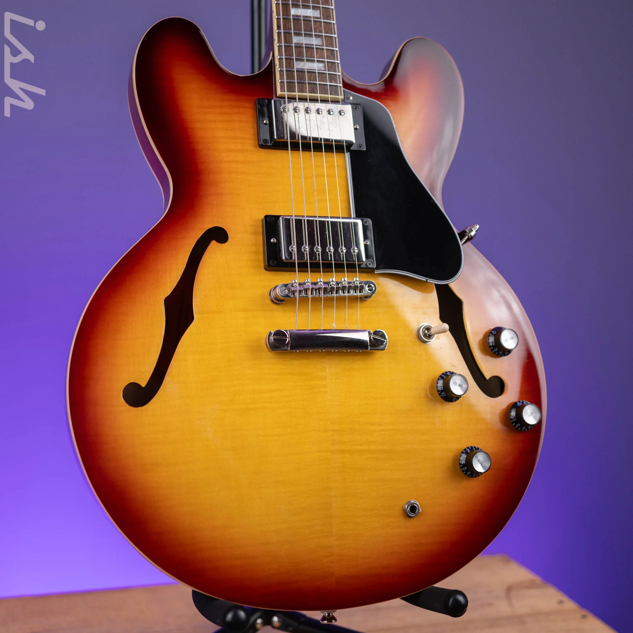 2020 Epiphone ES-335 Figured Semi-Hollow Raspberry Tea Burst