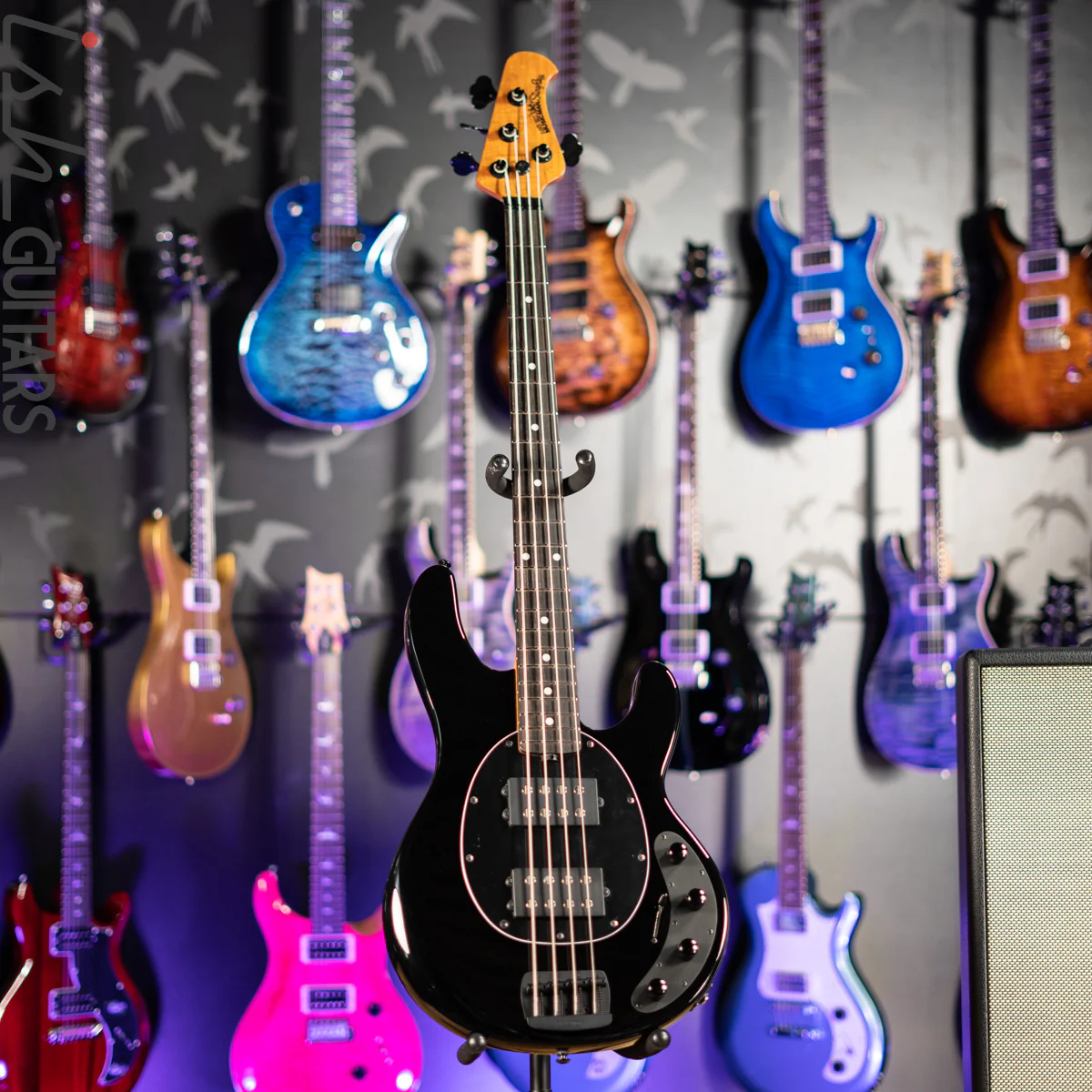 2020 Ernie Ball Music Man Stingray Special HH 4-String Bass Black Ebony Fretboard - Image 2