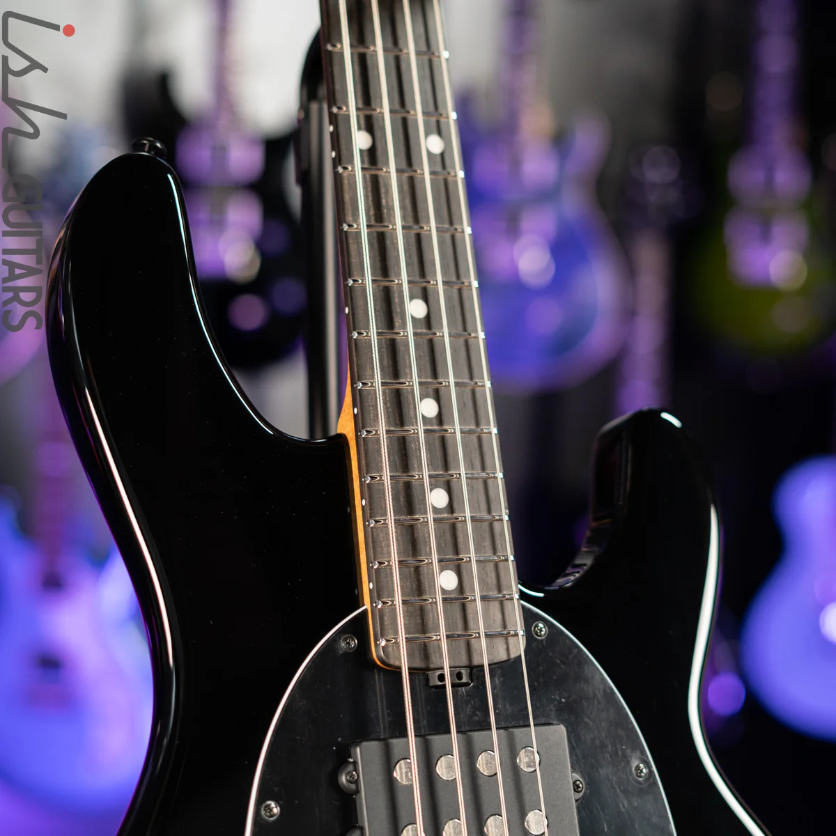 2020 Ernie Ball Music Man Stingray Special HH 4-String Bass Black Ebony Fretboard - Image 5