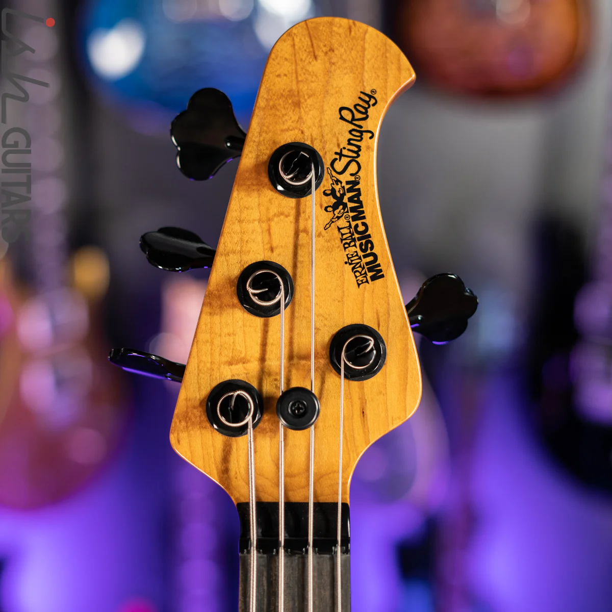 2020 Ernie Ball Music Man Stingray Special HH 4-String Bass Black Ebony Fretboard - Image 6