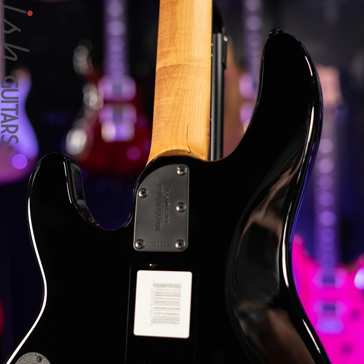 2020 Ernie Ball Music Man Stingray Special HH 4-String Bass Black Ebony Fretboard - Image 8