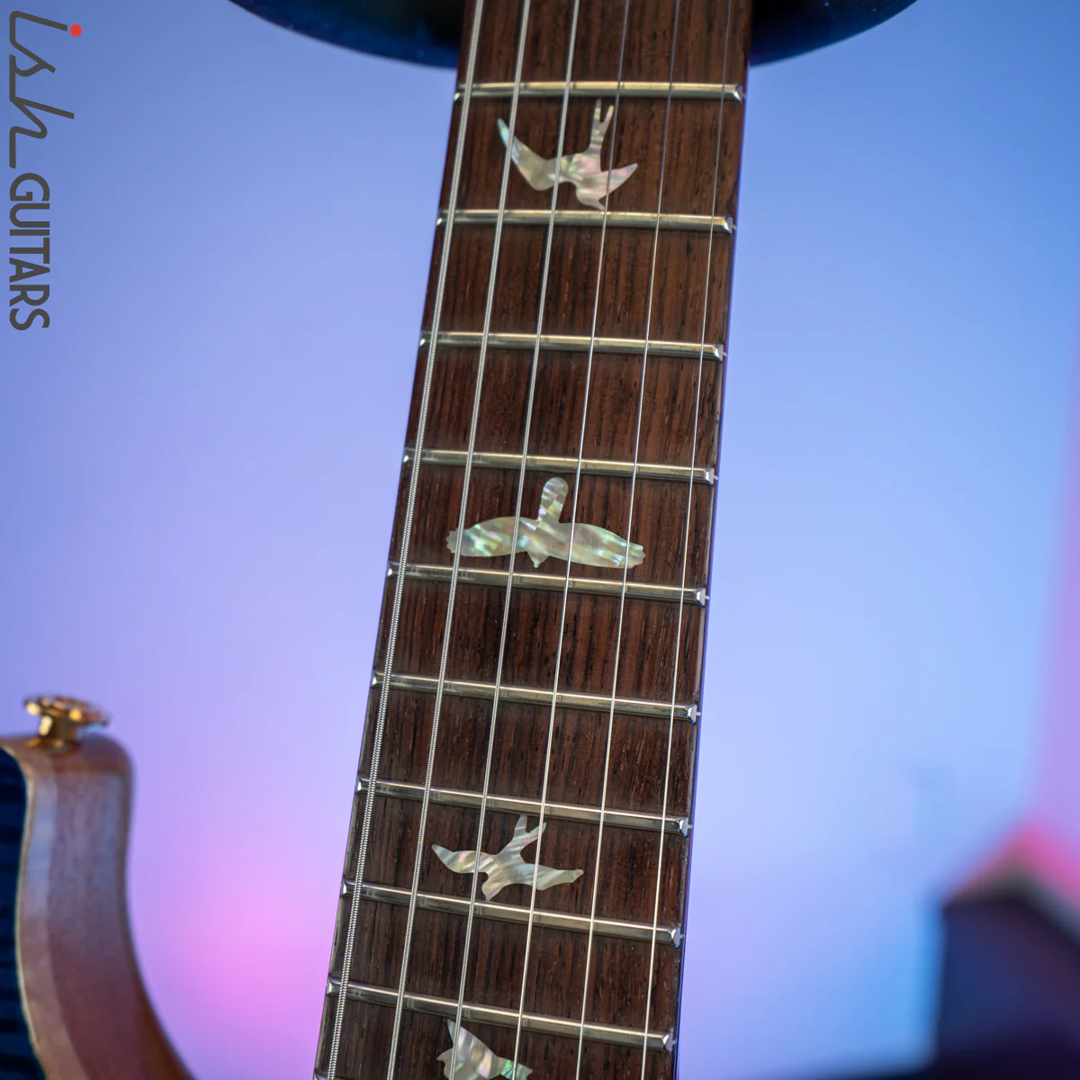 2020 Experience Paul Reed Smith PRS Modern Eagle V Custom Color River Blue Burst 10 Top - Image 6