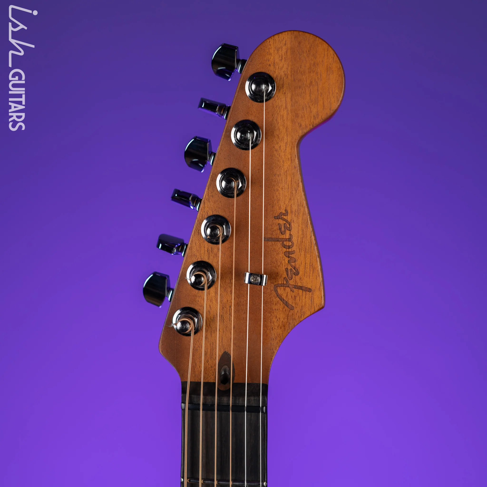 2020 Fender Acoustasonic Stratocaster Black - Image 5